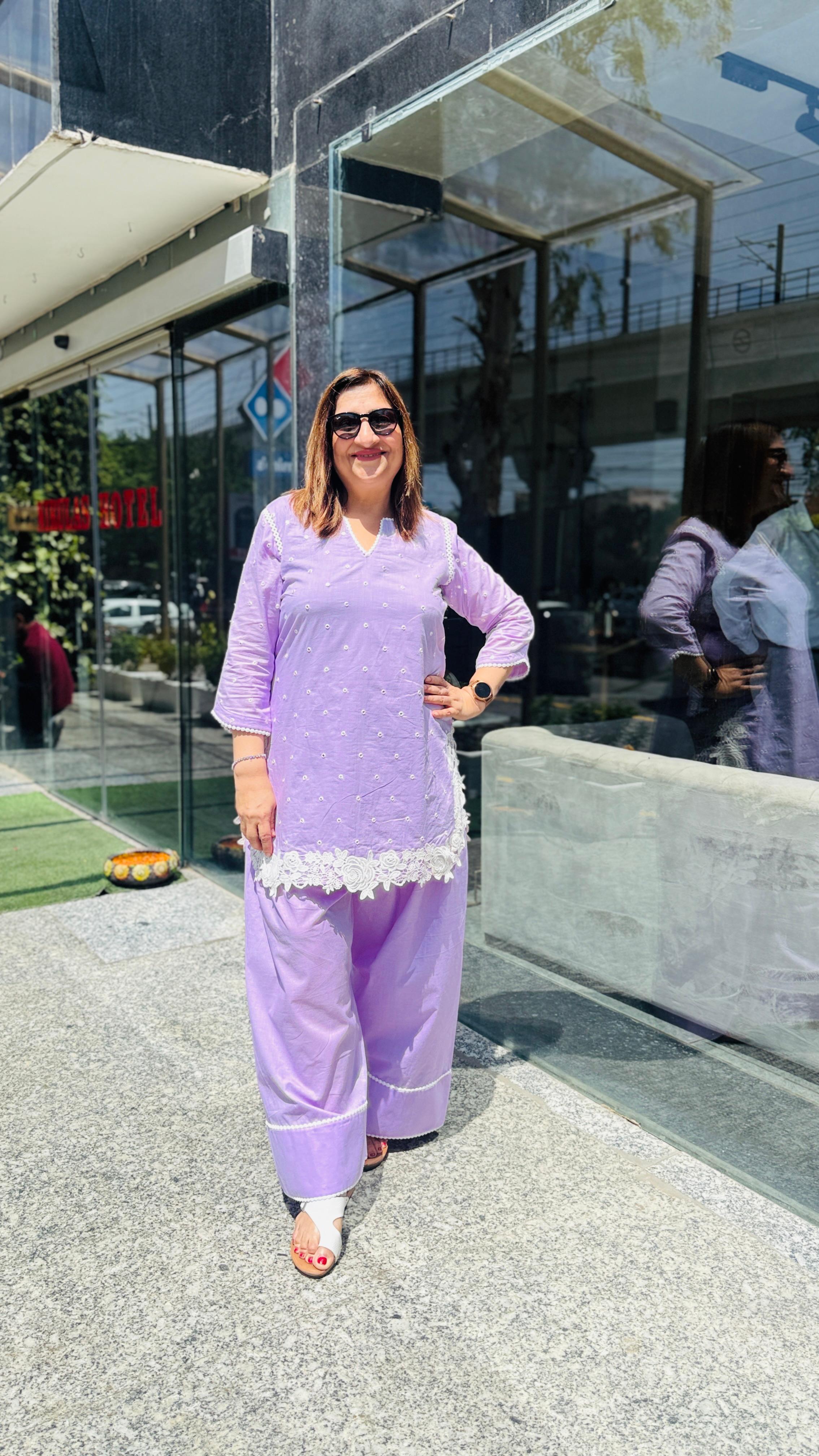 Lavender Love Farshi Co-Ord