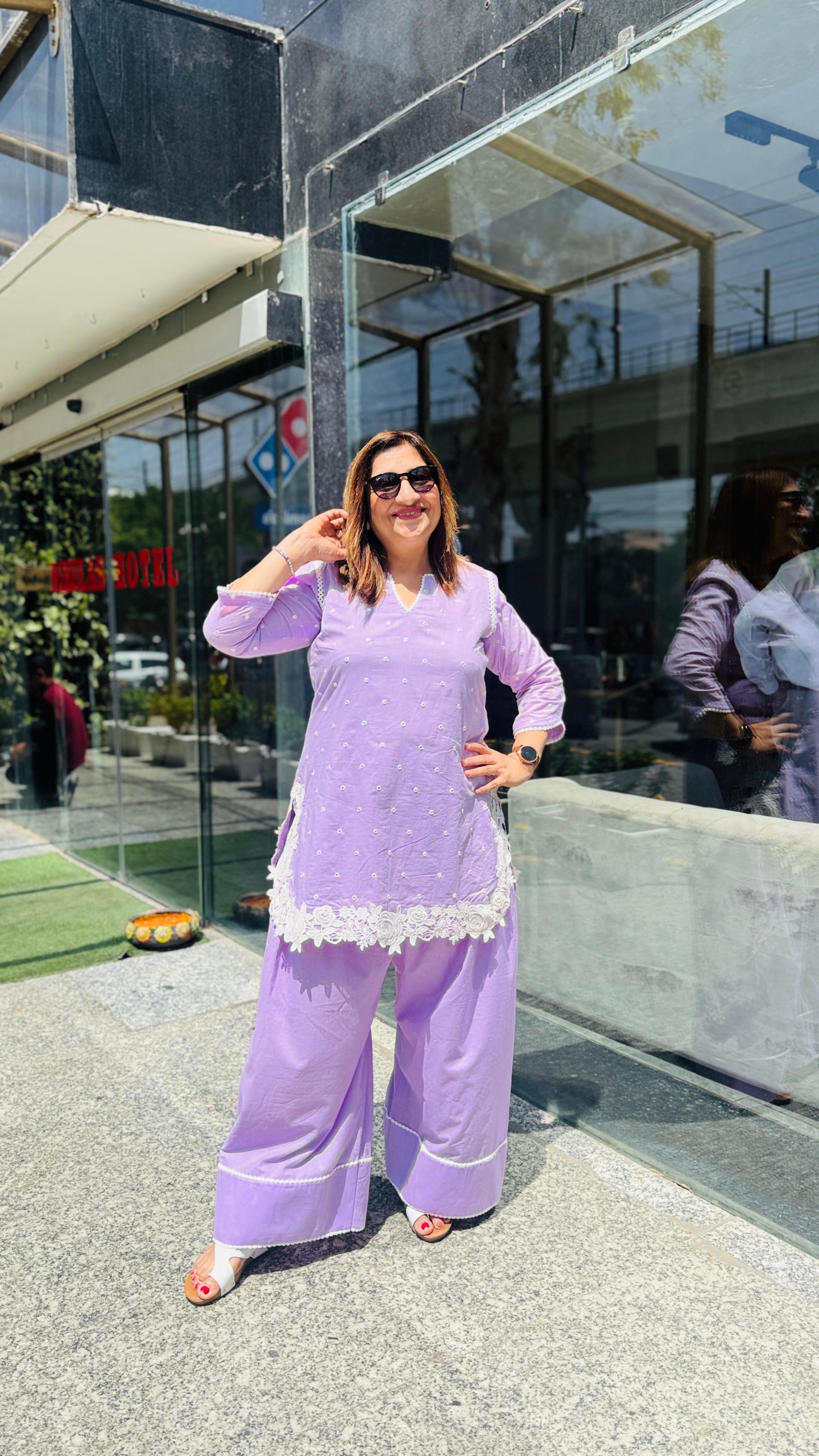 Lavender Love Farshi Co-Ord