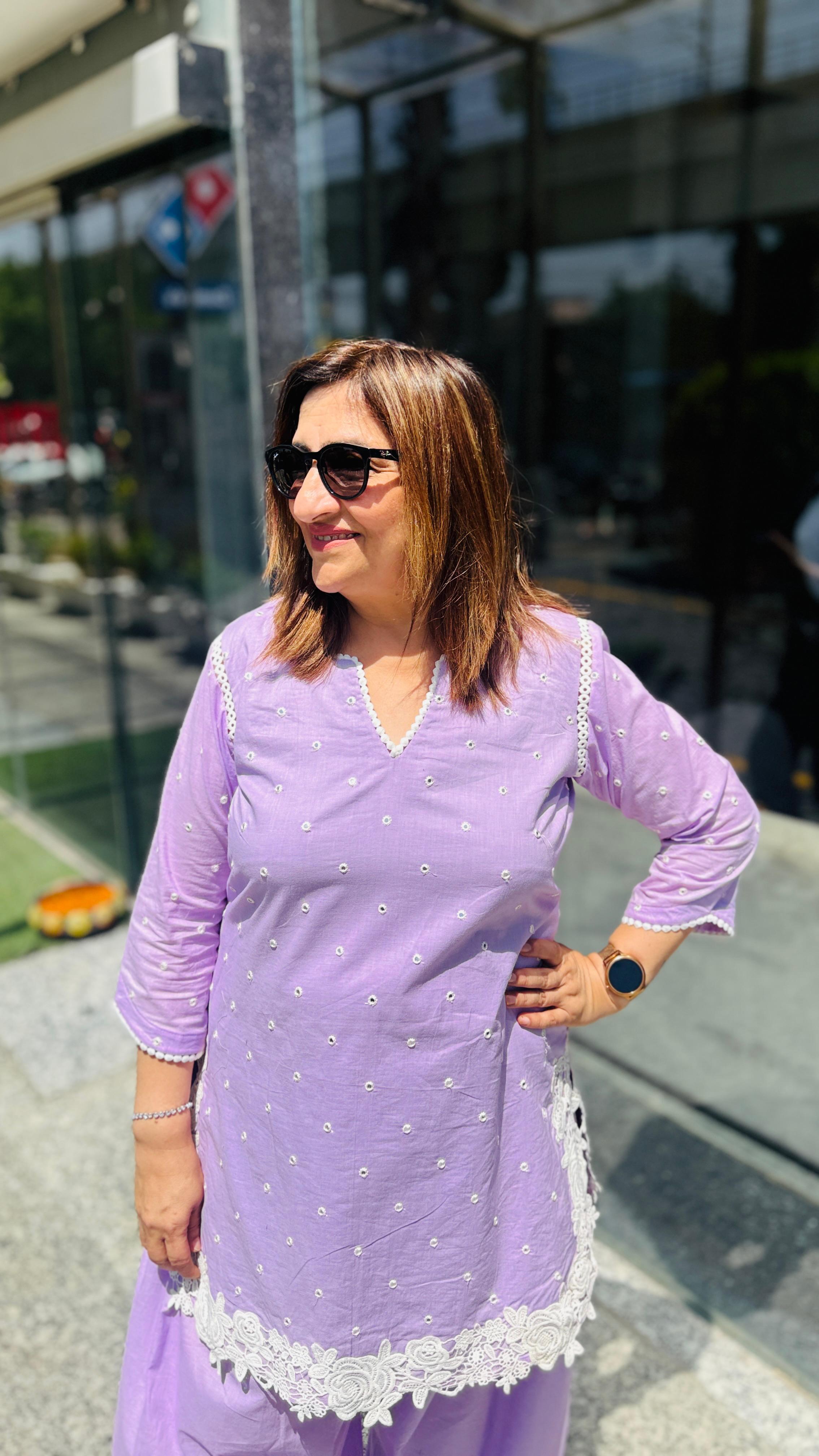 Lavender Love Farshi Co-Ord