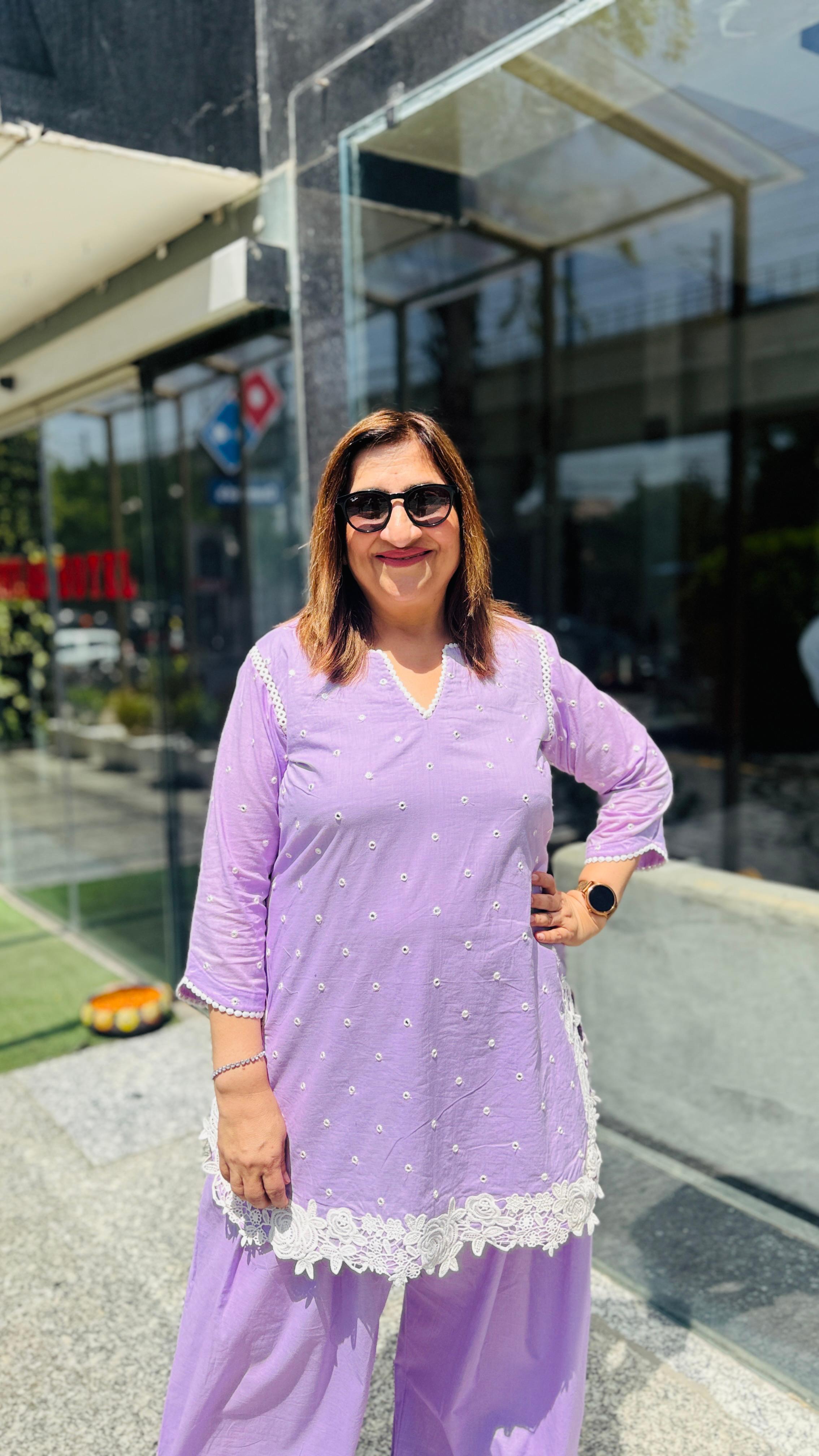 Lavender Love Farshi Co-Ord