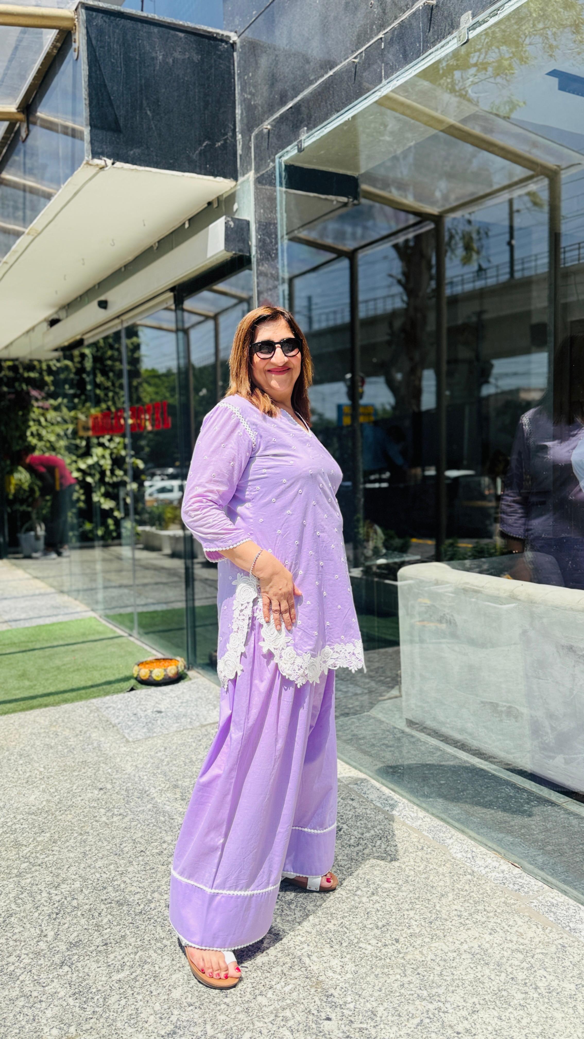 Lavender Love Farshi Co-Ord