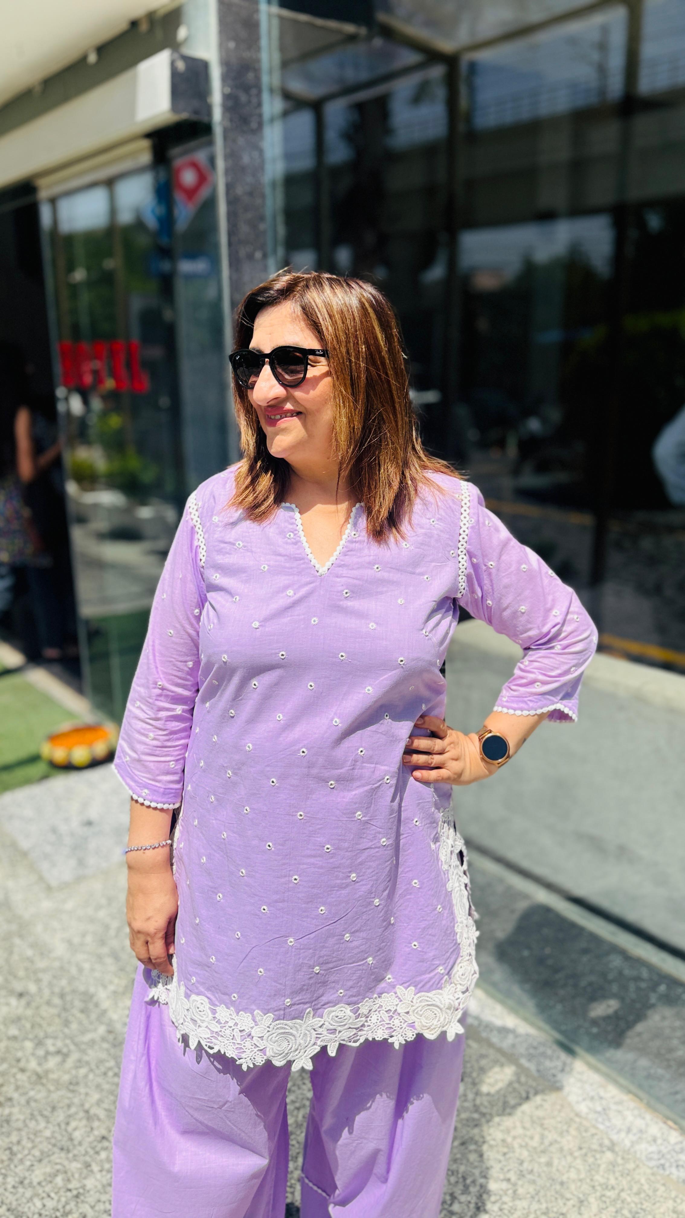 Lavender Love Farshi Co-Ord