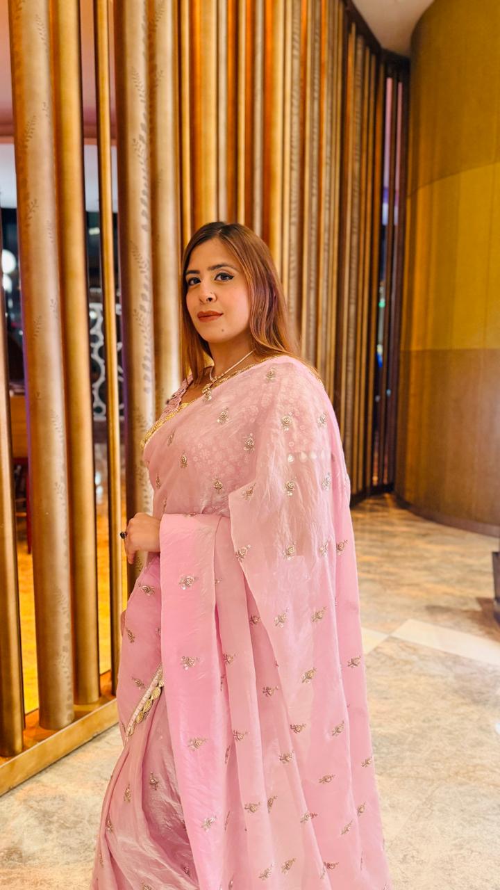 Lie in Lilac Summer Saree | Lakhina Couture - Look 2