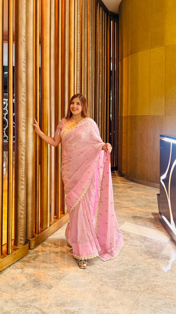 Lie in Lilac Summer Saree | Lakhina Couture - Look 7