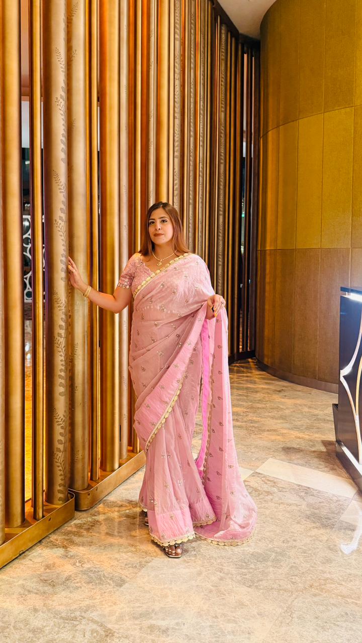 Lie in Lilac Summer Saree | Lakhina Couture - Look 5
