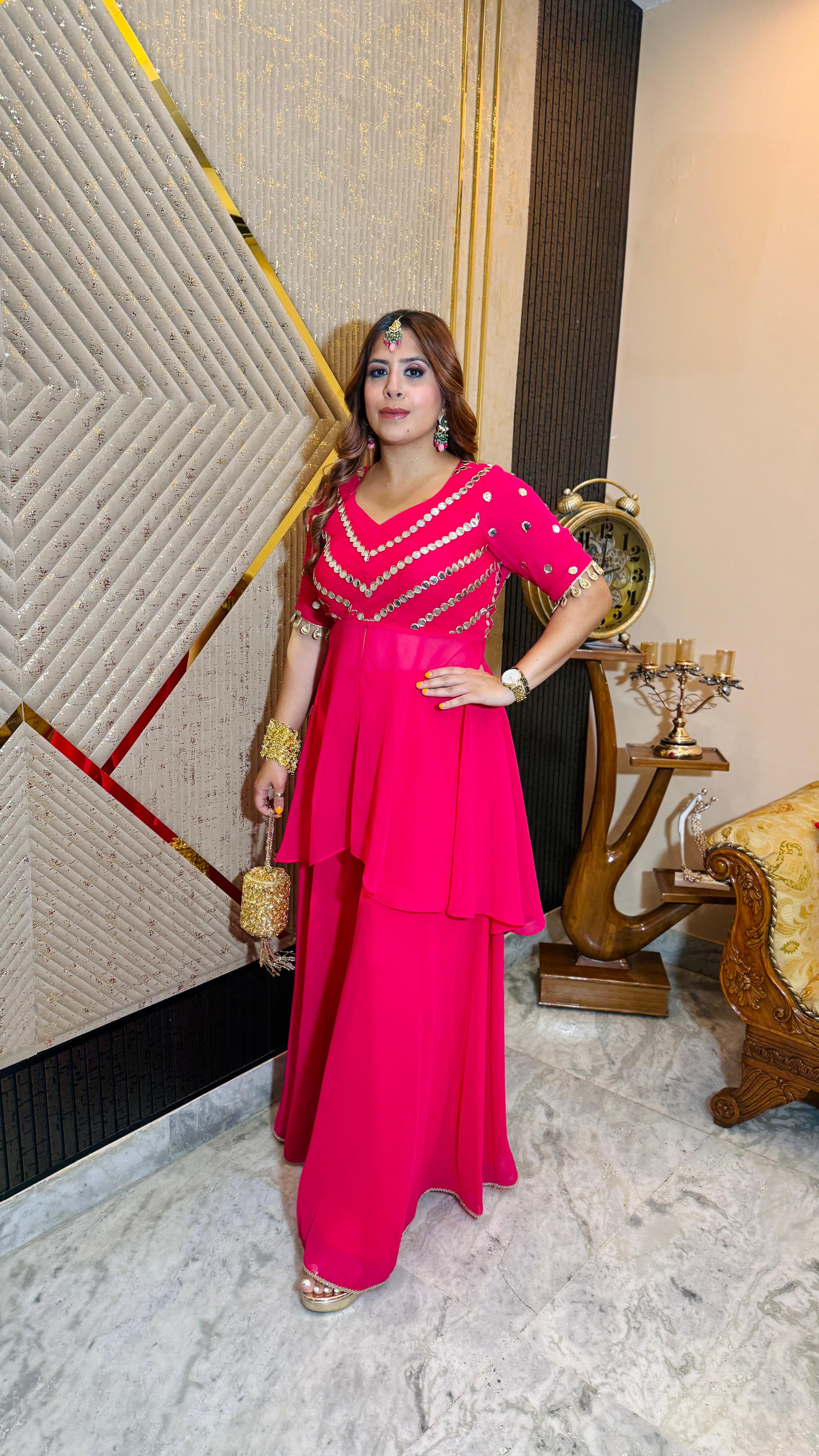 Mirror Martini Sharara Co-Ord | Lakhina Couture - Look 6