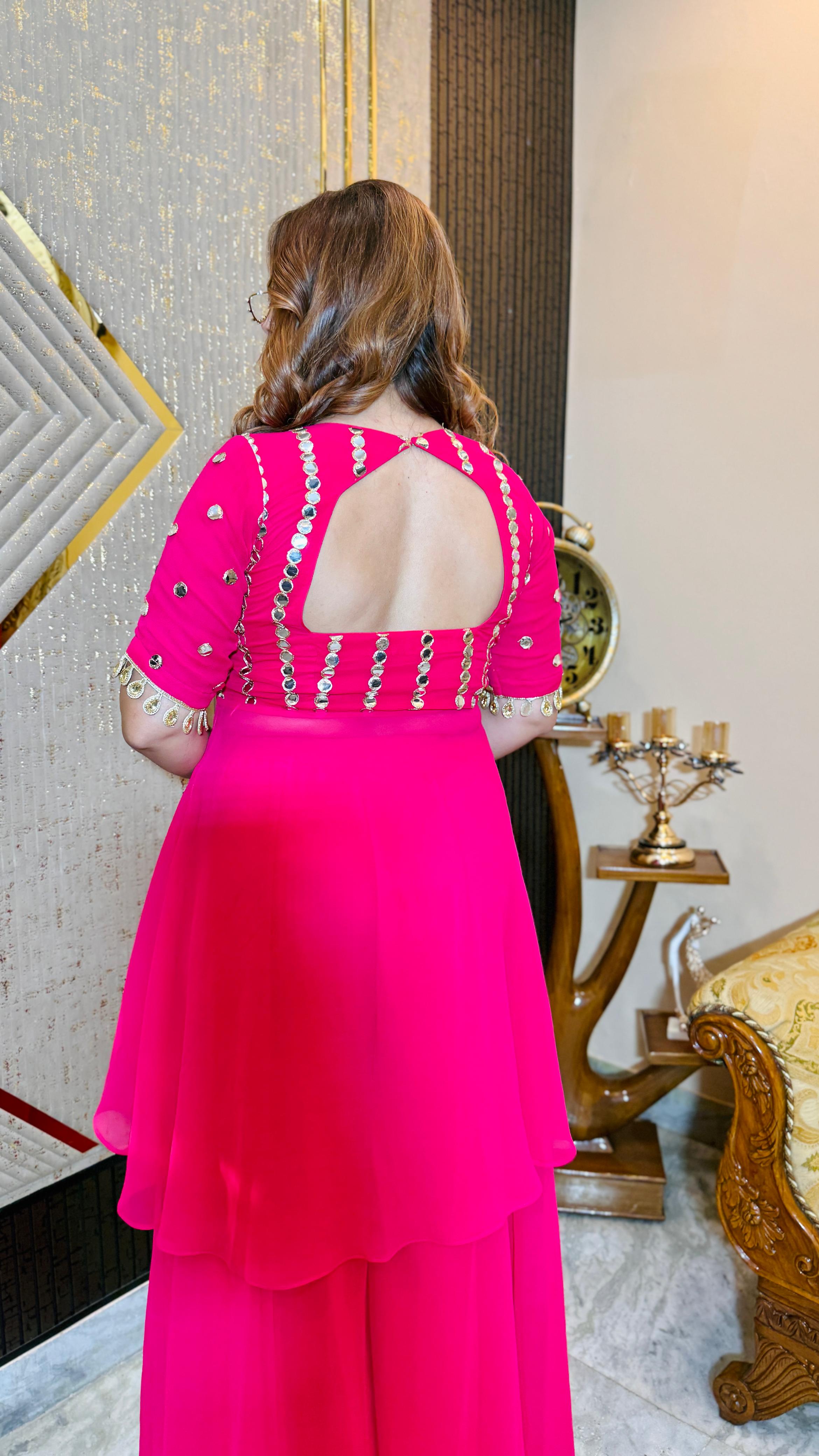 Mirror Martini Sharara Co-Ord | Lakhina Couture - Look 5