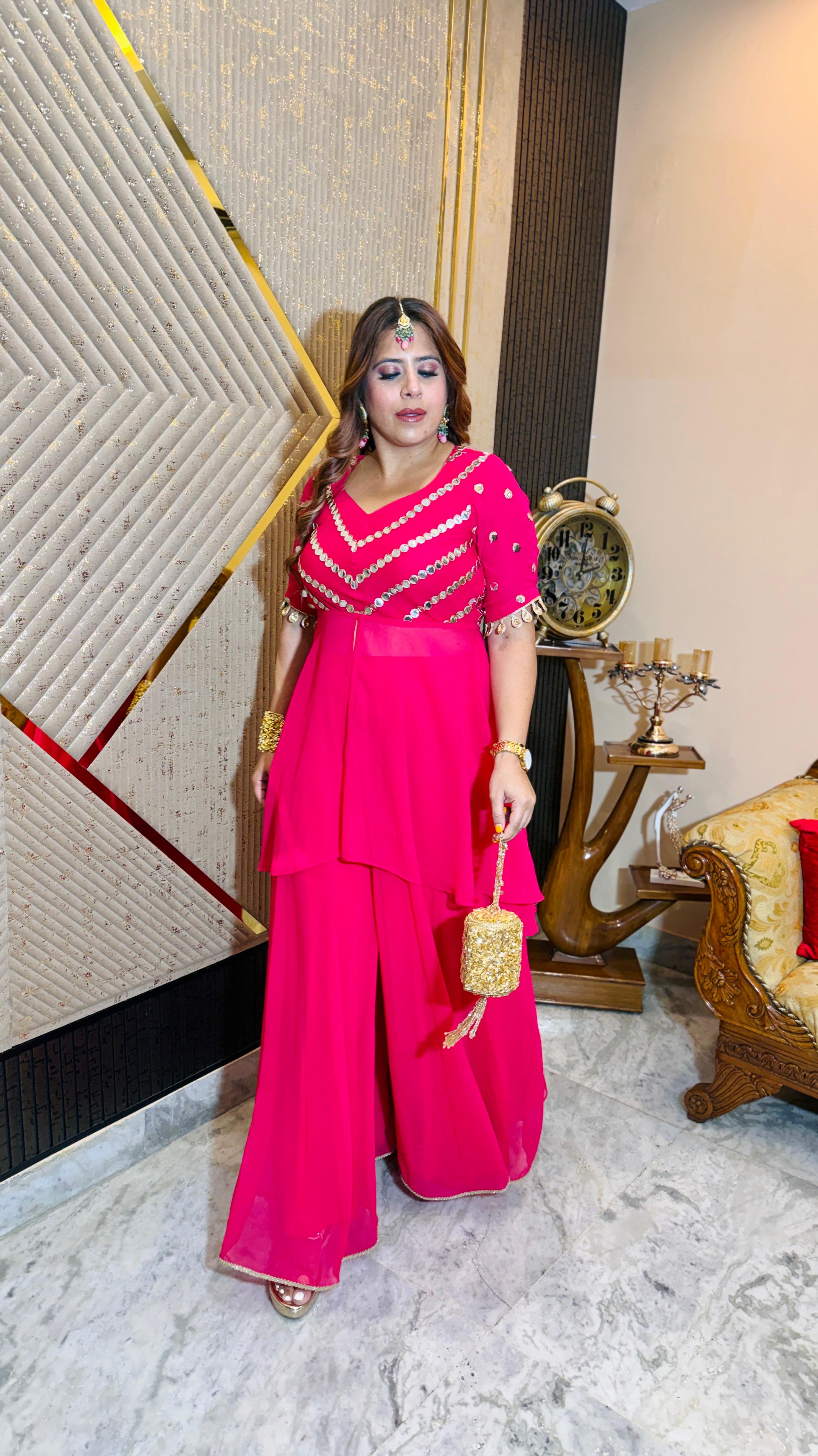 Mirror Martini Sharara Co-Ord | Lakhina Couture - Look 7