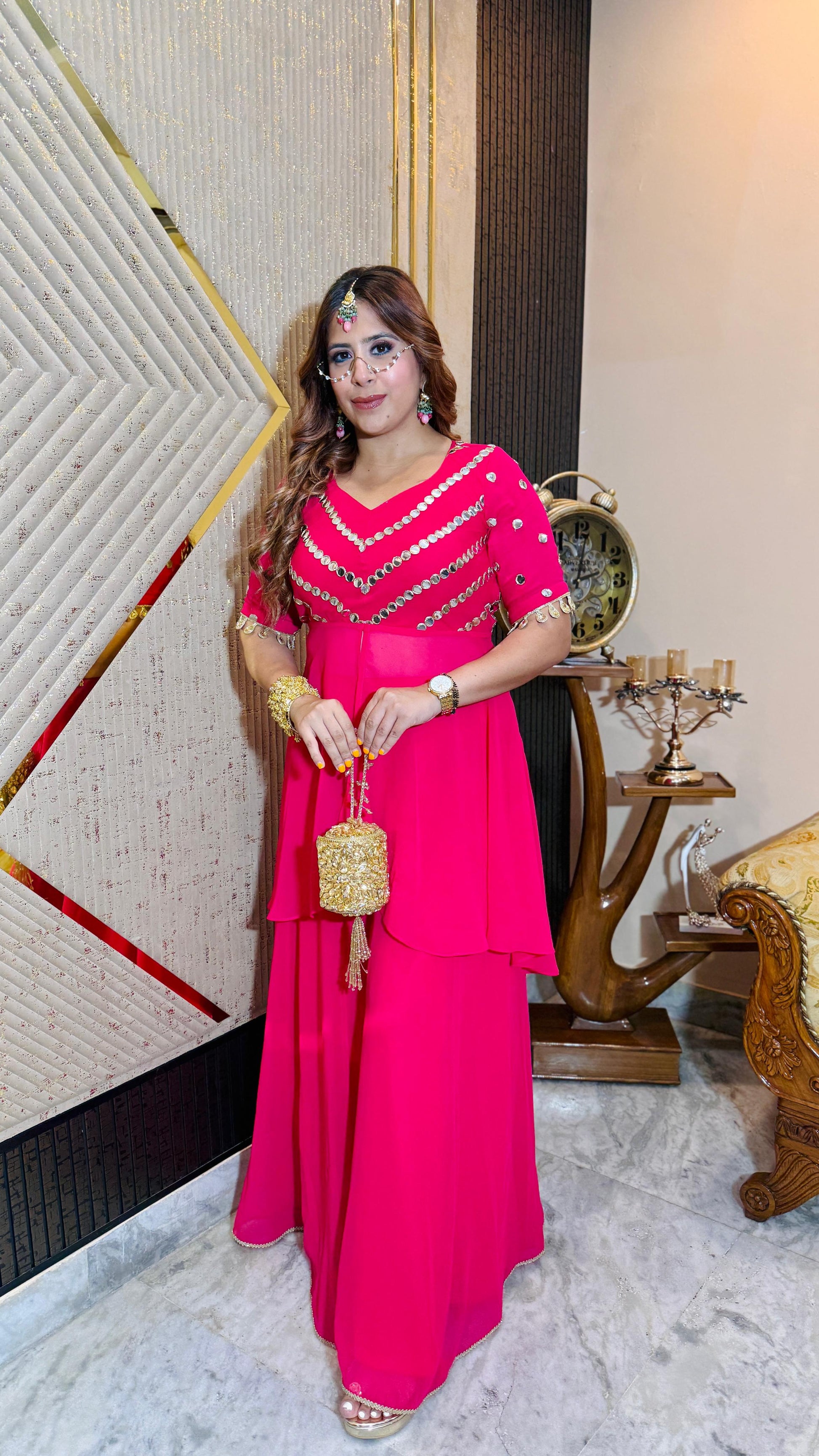 Mirror Martini Sharara Co-Ord | Lakhina Couture - Look 8