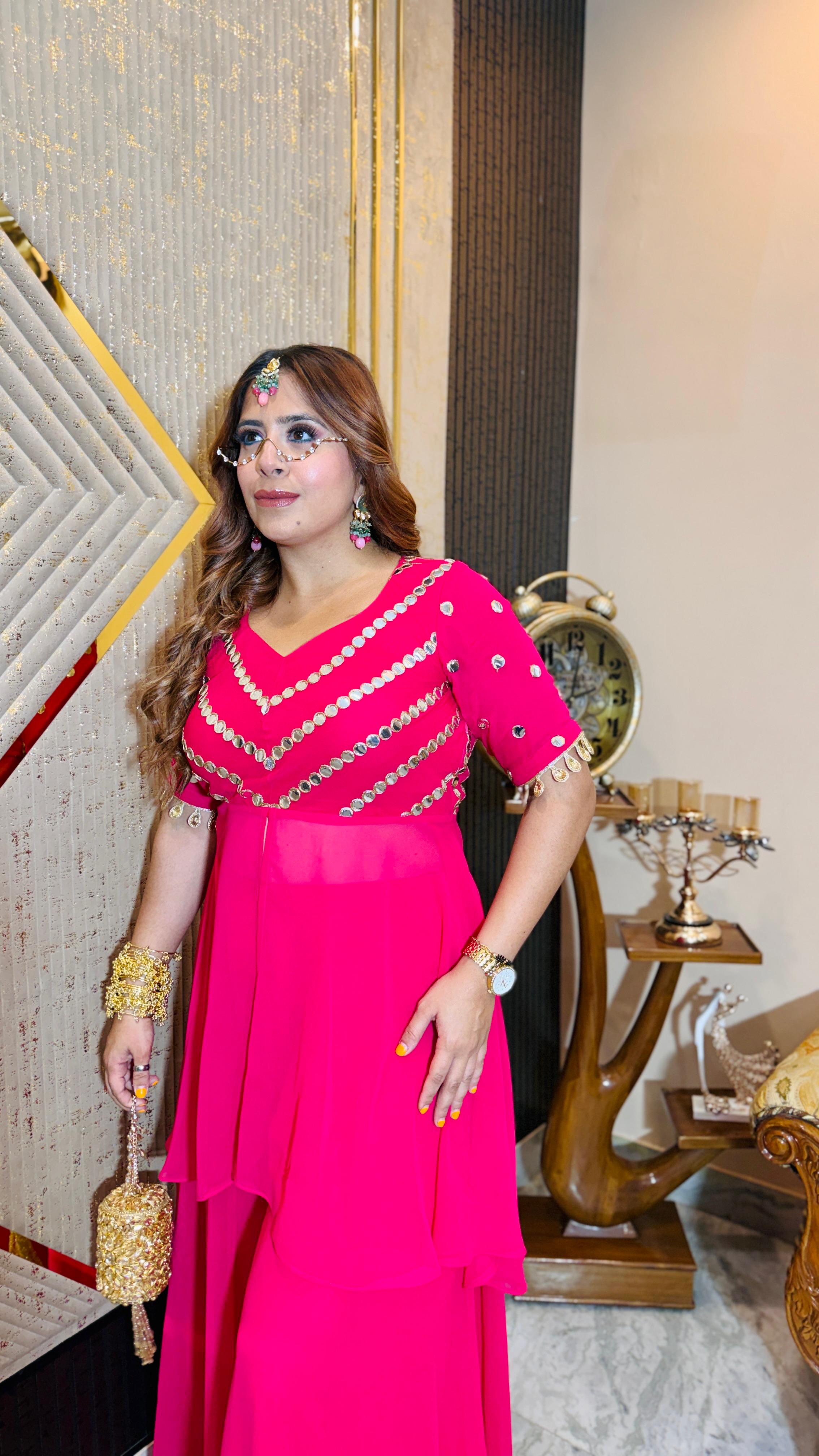 Mirror Martini Sharara Co-Ord | Lakhina Couture - Look 4