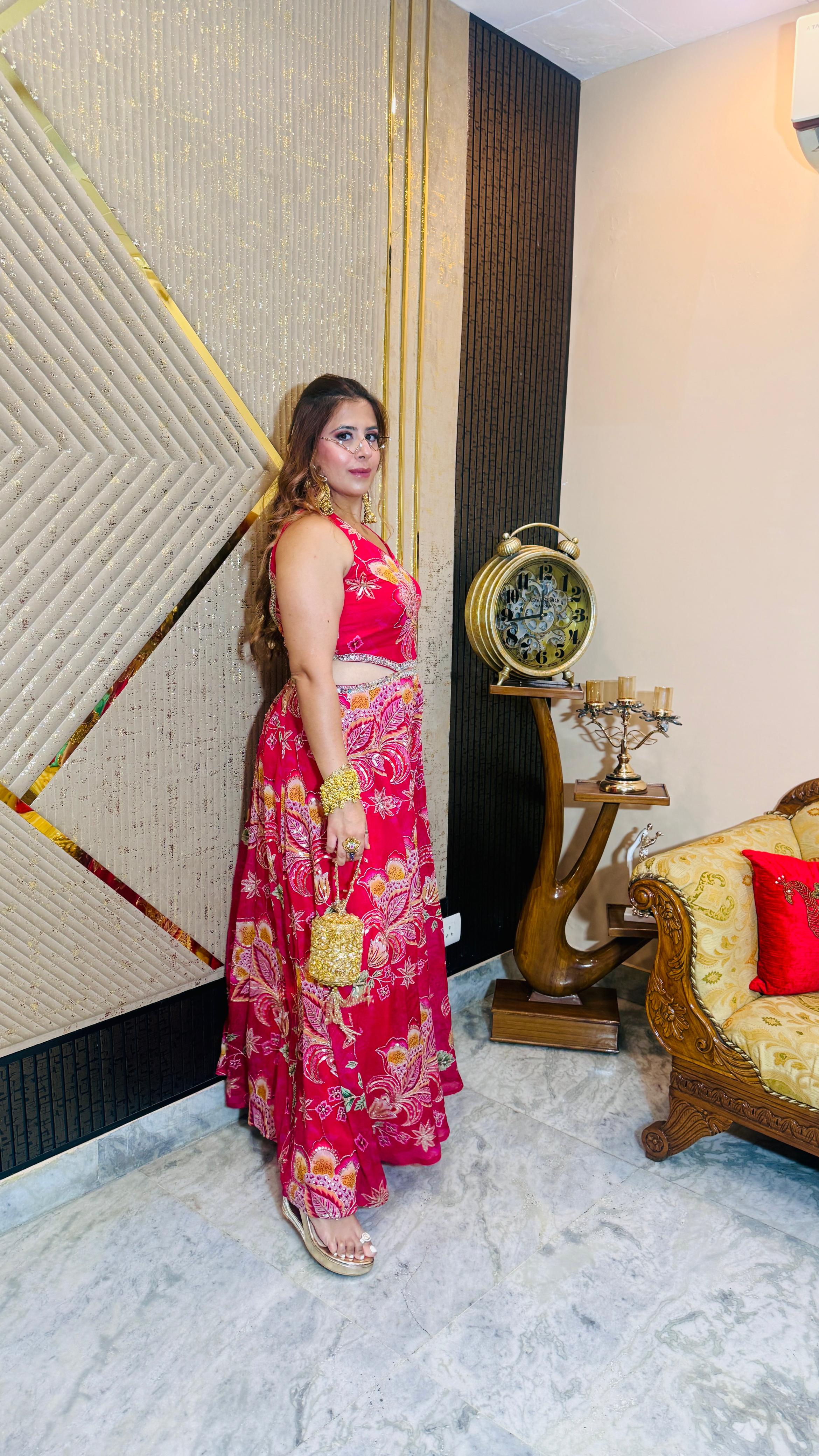 Pink-tastic Mehendi Jumpsuit