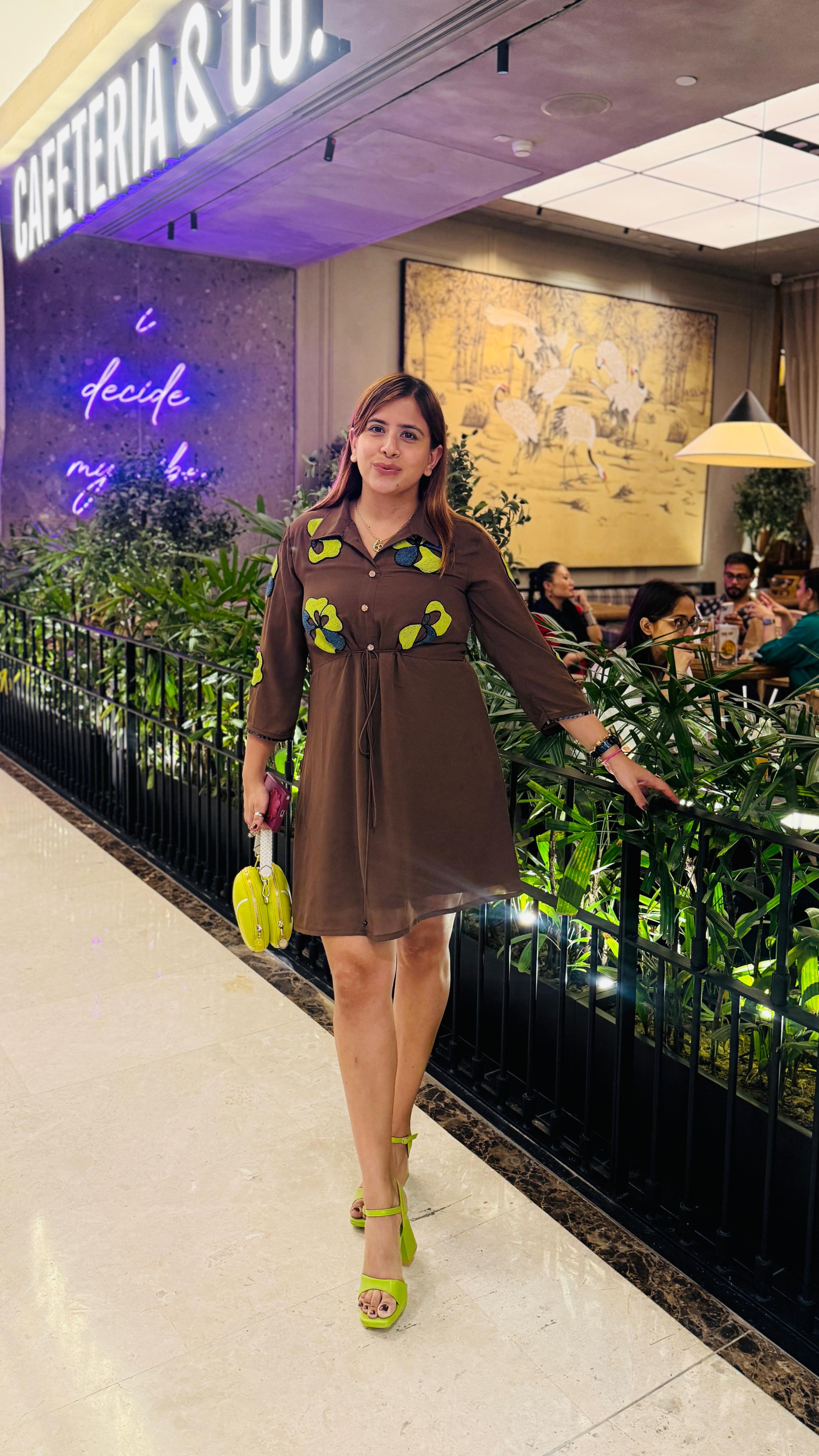 Mocha Matcha Party Dress