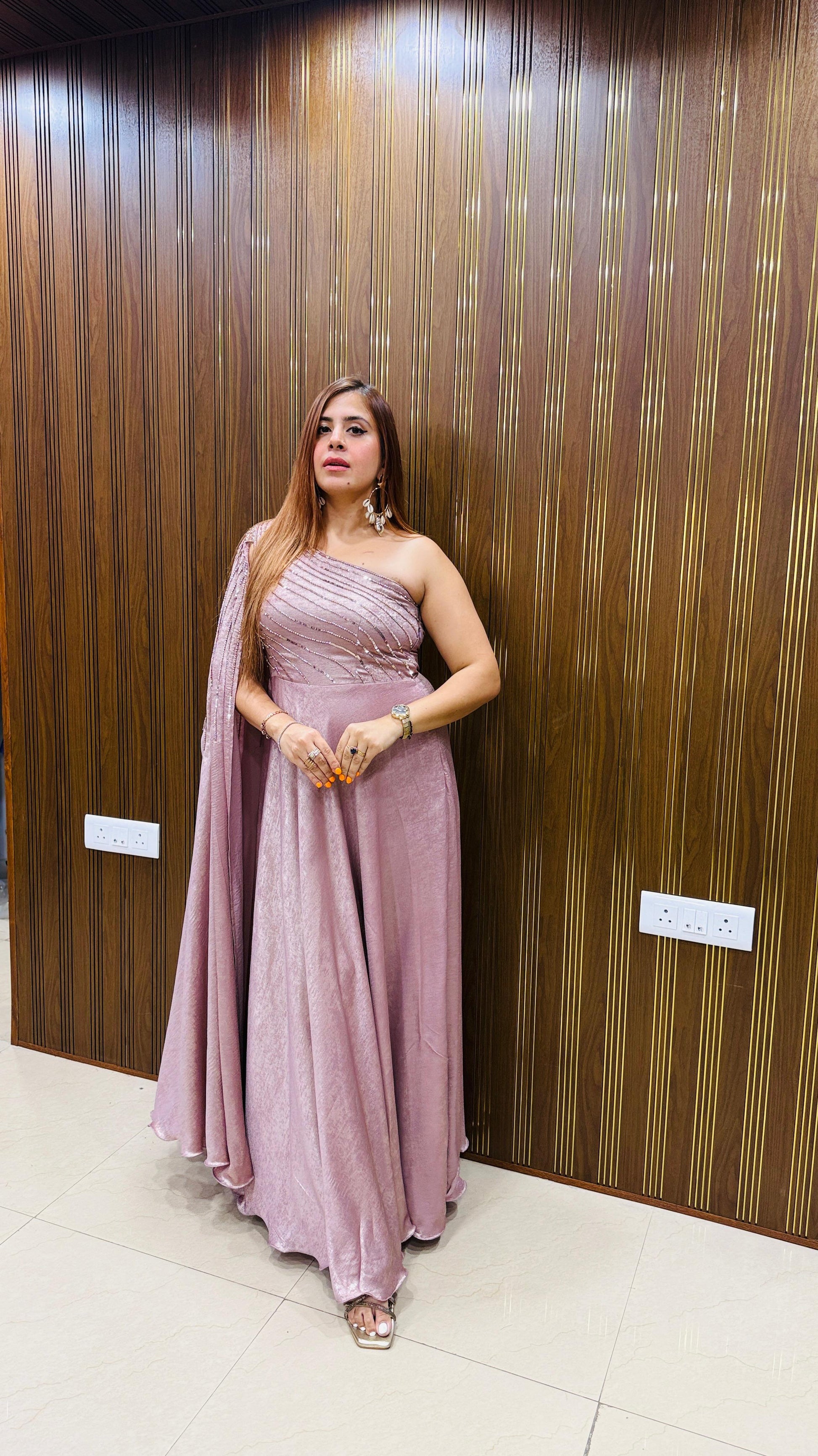 Lilac Shimmer Gown | Lakhina Couture - Look 7