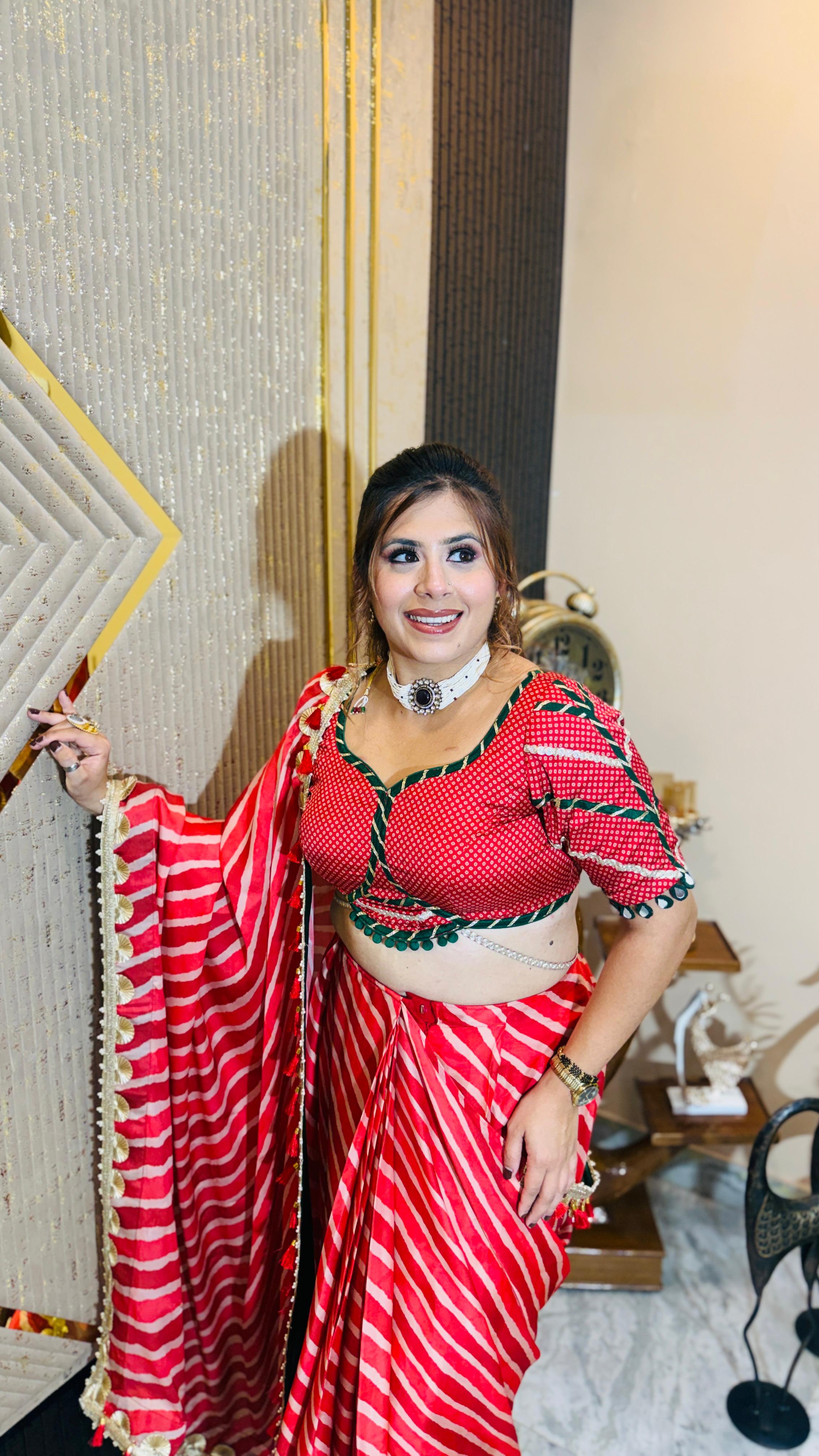 Stereo-Stripe Saree