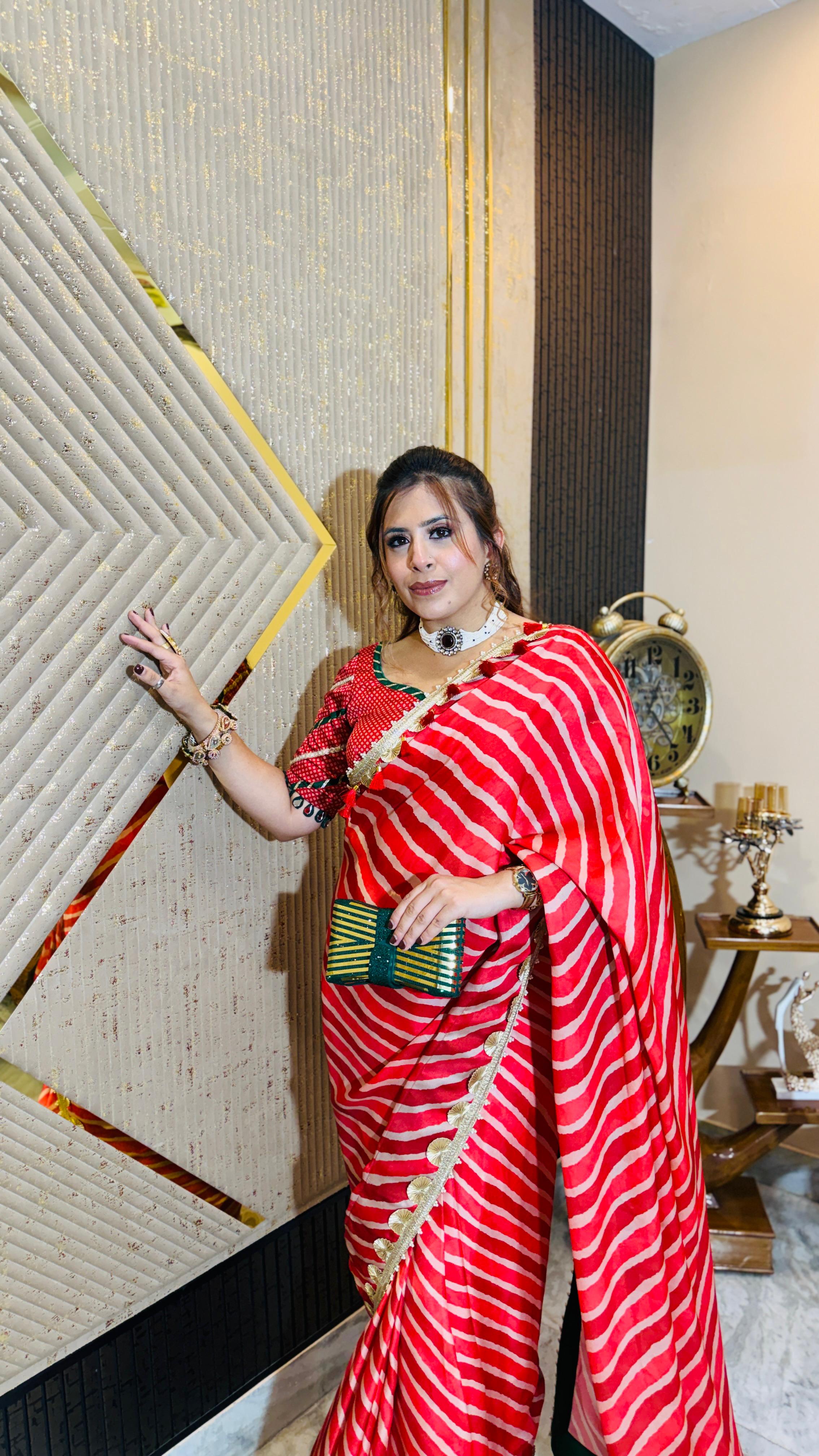 Stereo-Stripe Saree