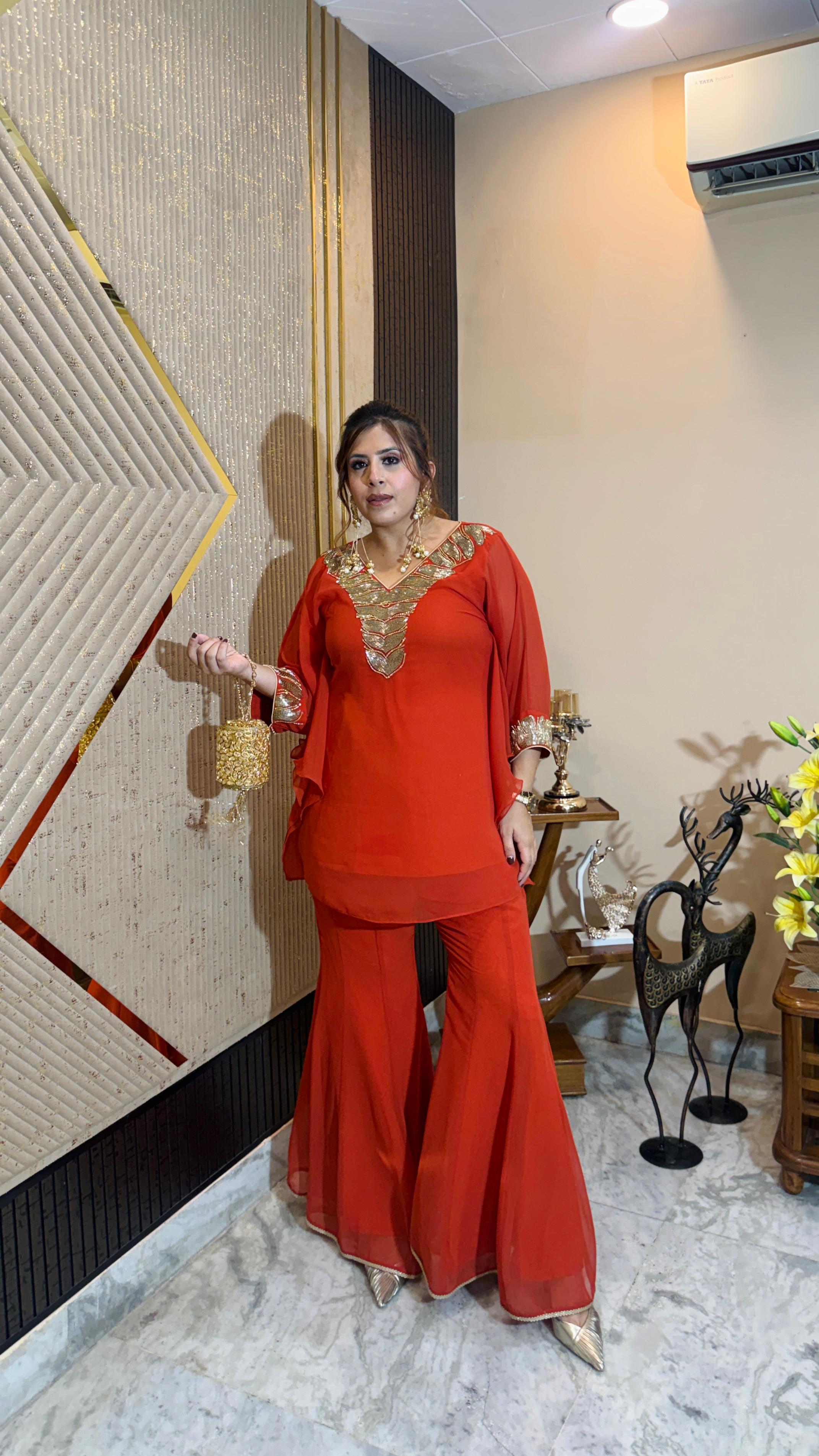 Rust Romance Garara Co-Ord | Lakhina Couture - Look 7