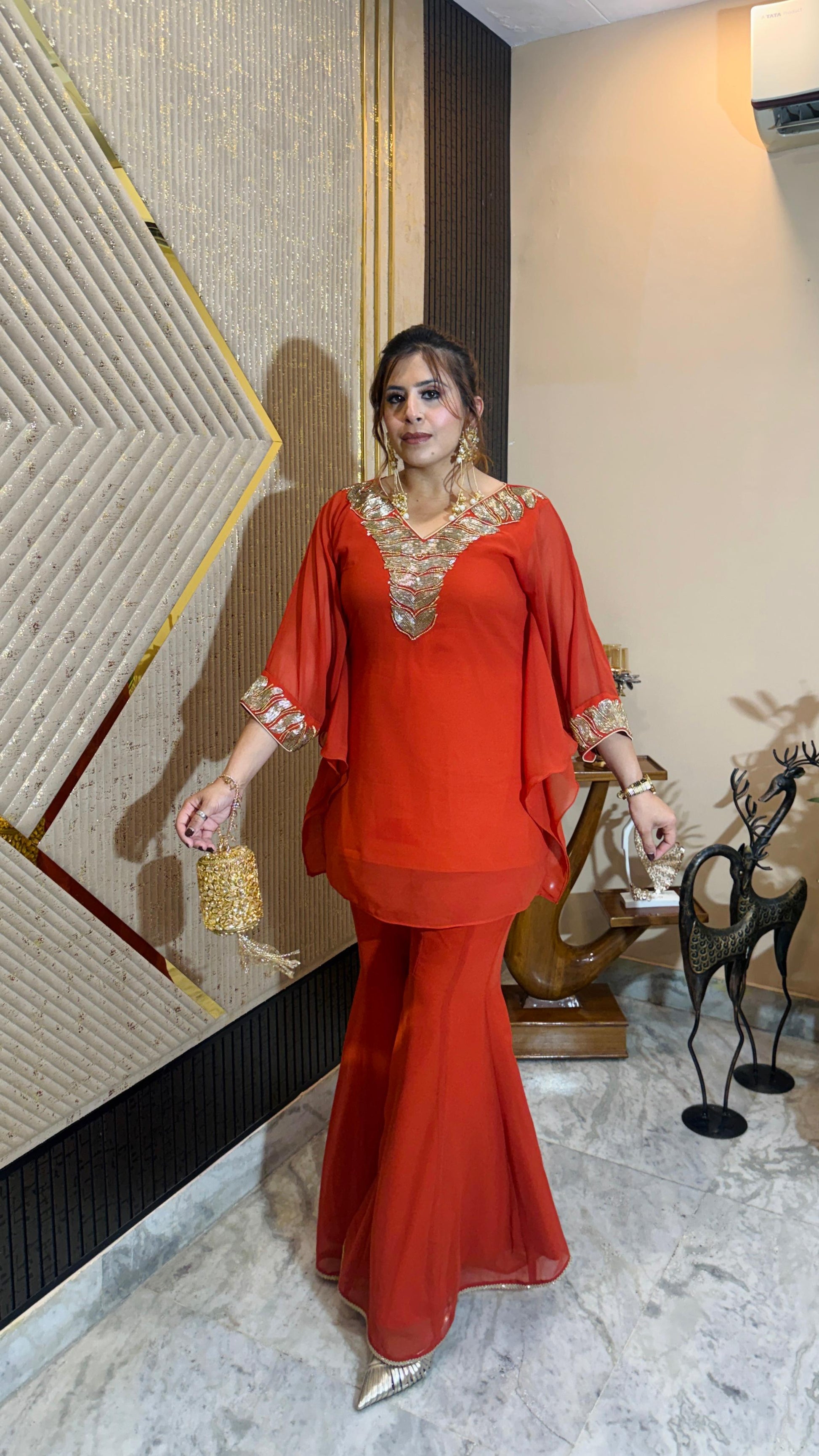 Rust Romance Garara Co-Ord | Lakhina Couture - Look 3