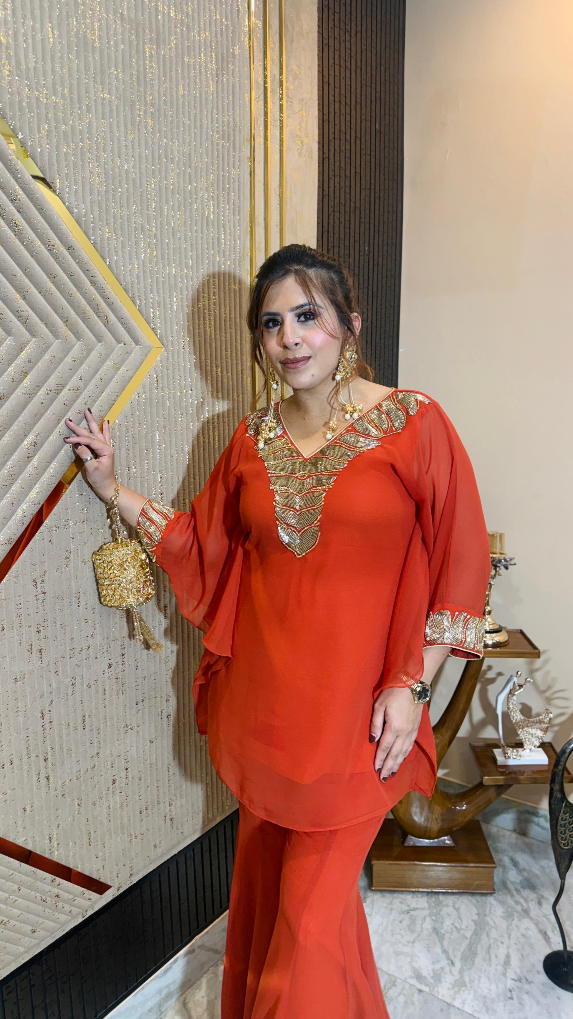 Rust Romance Garara Co-Ord | Lakhina Couture - Look 6