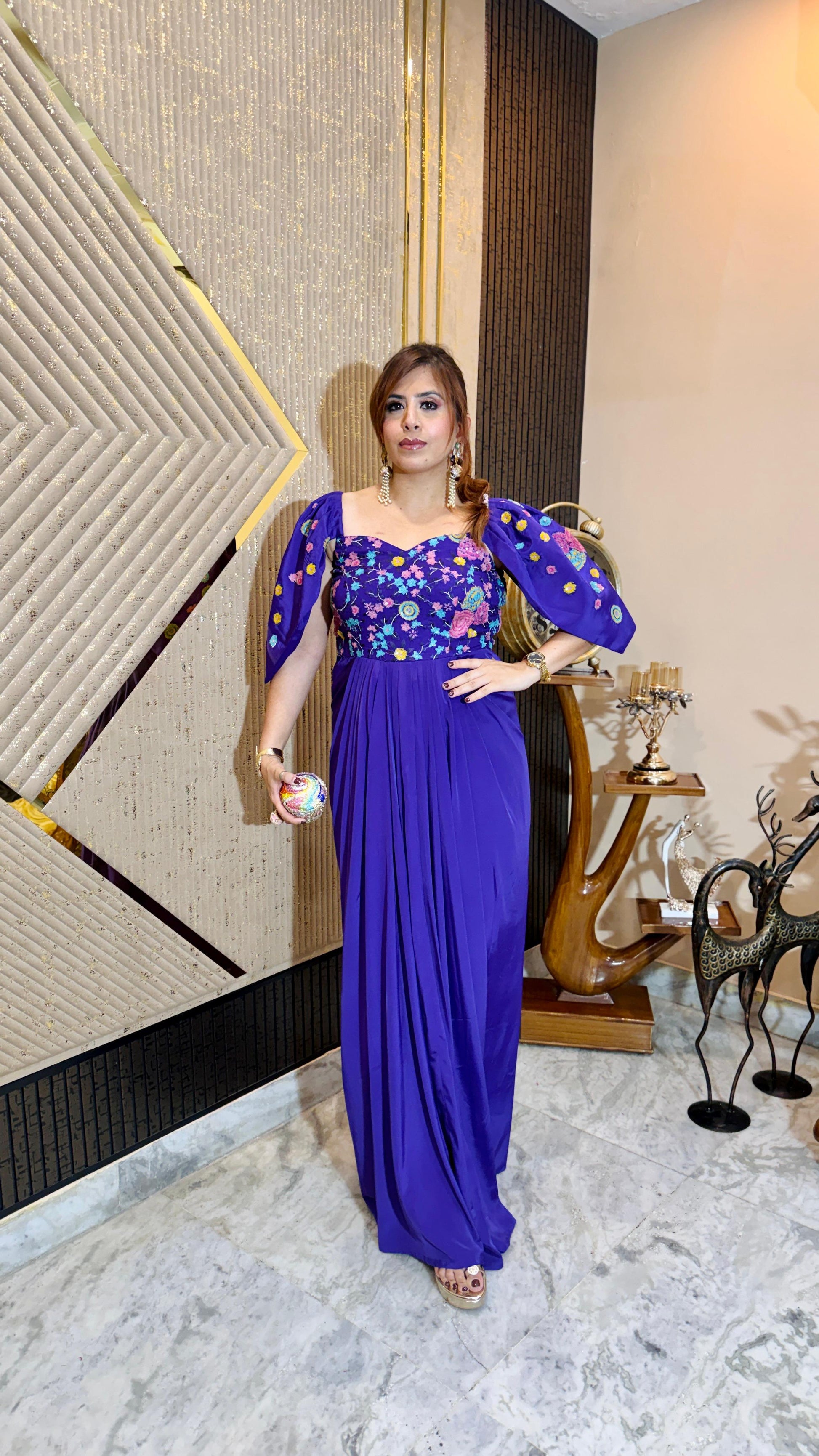 Belvedere Purple Drape | Lakhina Couture - Look 5