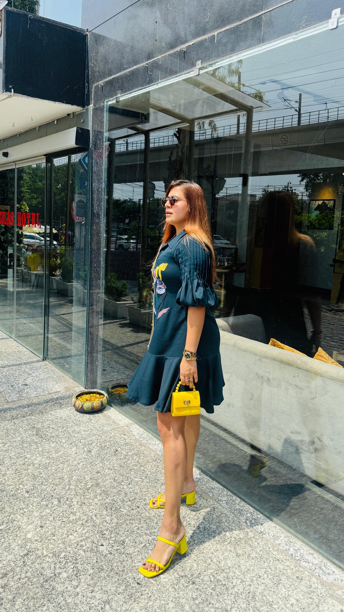 Peacock Flower Power  Dress