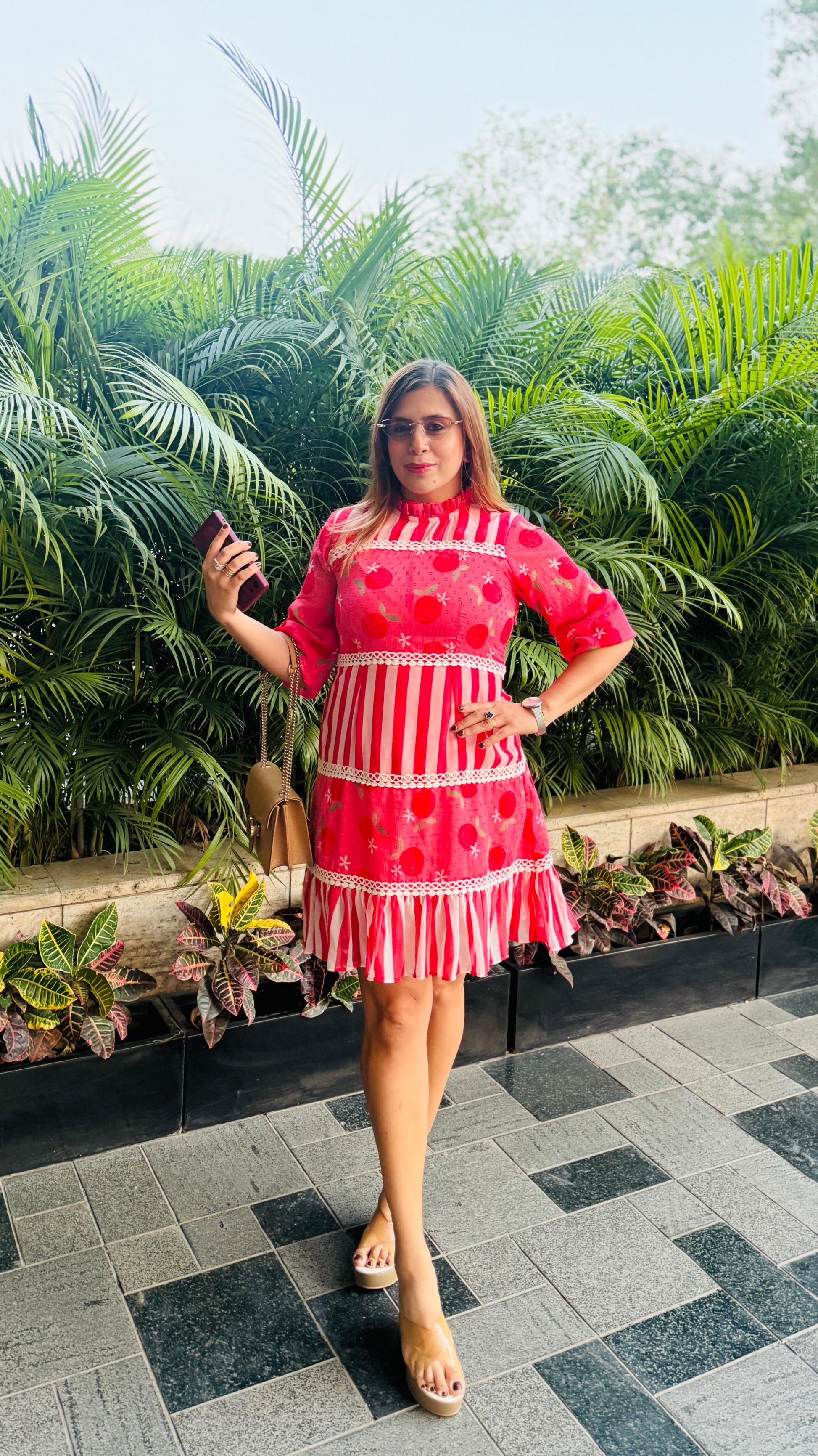 Apple Striper Vinegar Dress | Lakhina Couture - Look 3