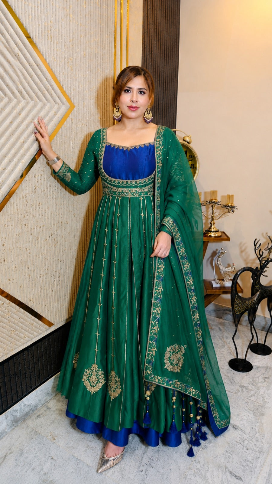 Emerald Queen Anarkali Set