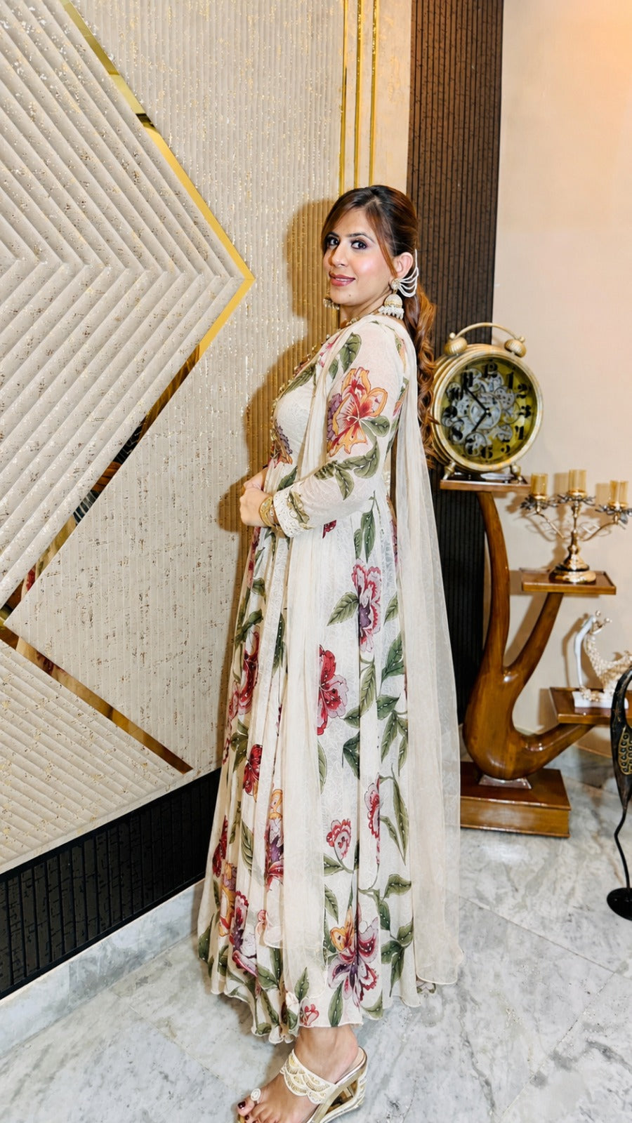 Butterfly Garden Anarkali Set