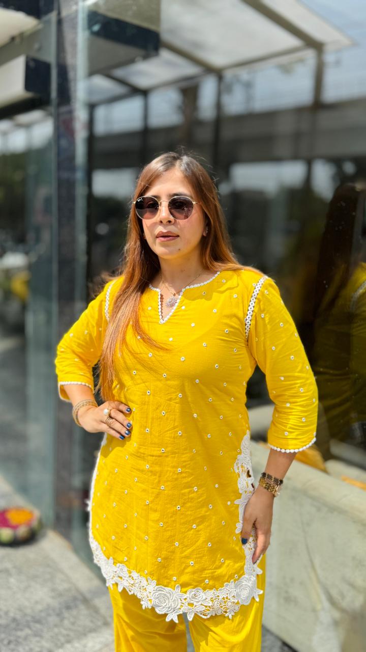 Sunshine Cotton Farshi Salwar Set