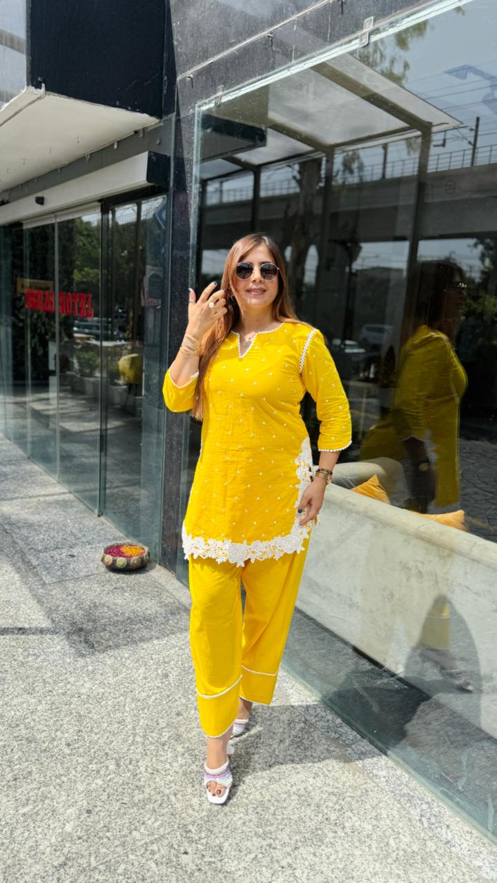 Sunshine Cotton Farshi Salwar Set