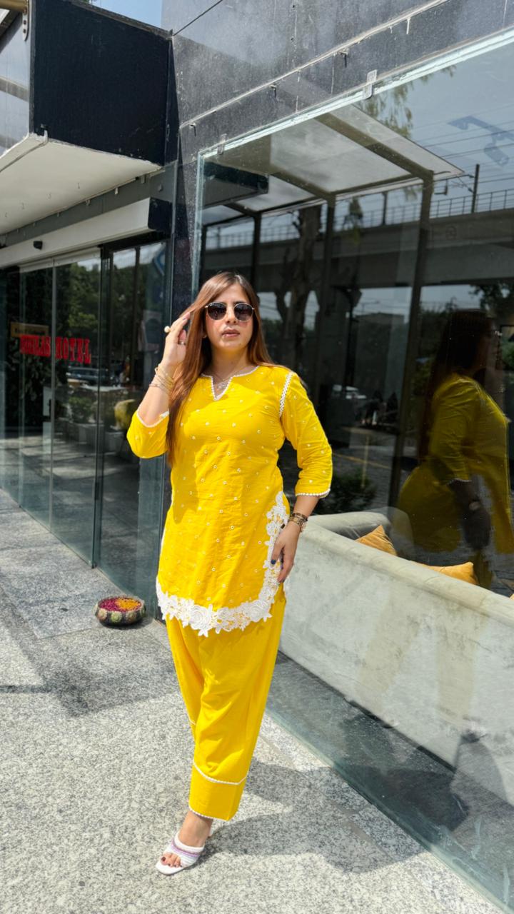 Sunshine Cotton Farshi Salwar Set