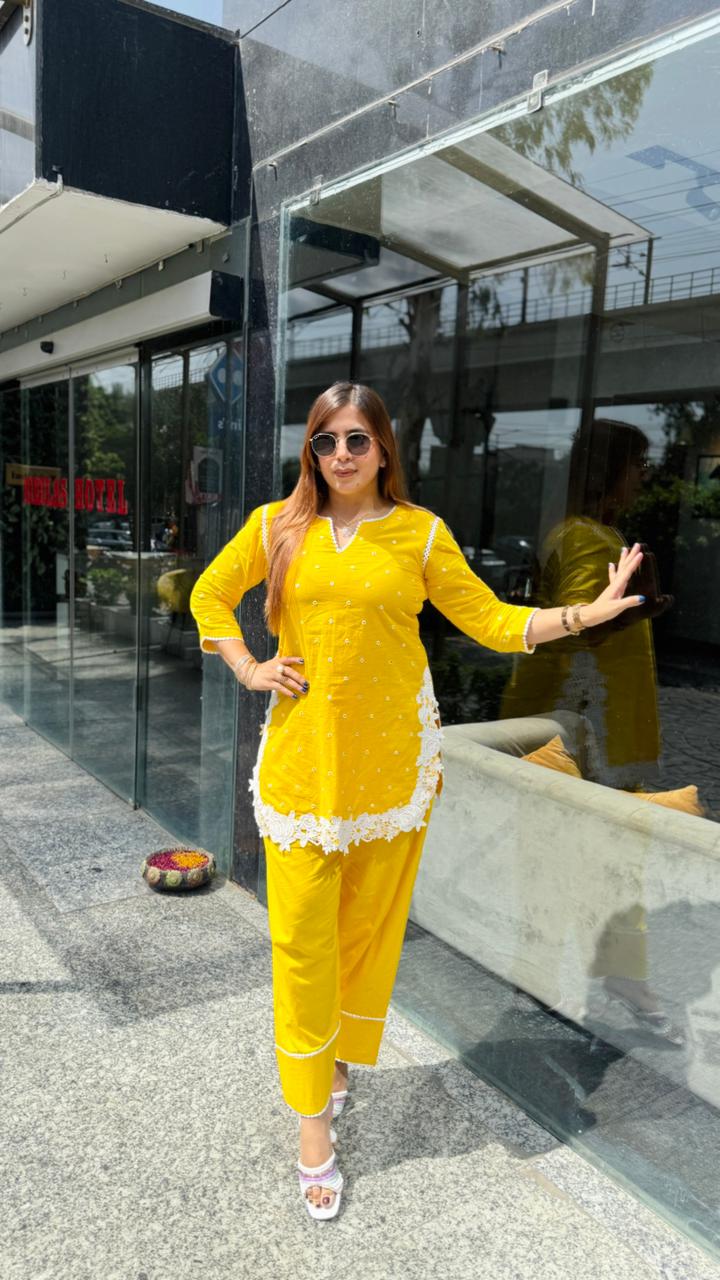 Sunshine Cotton Farshi Salwar Set
