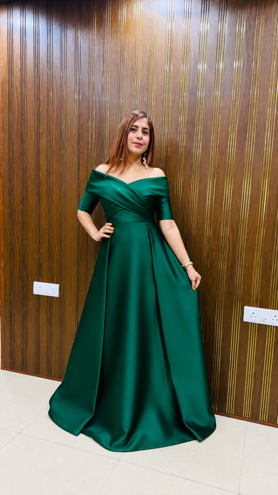 Emerald Enchantress Gown | Lakhina Couture