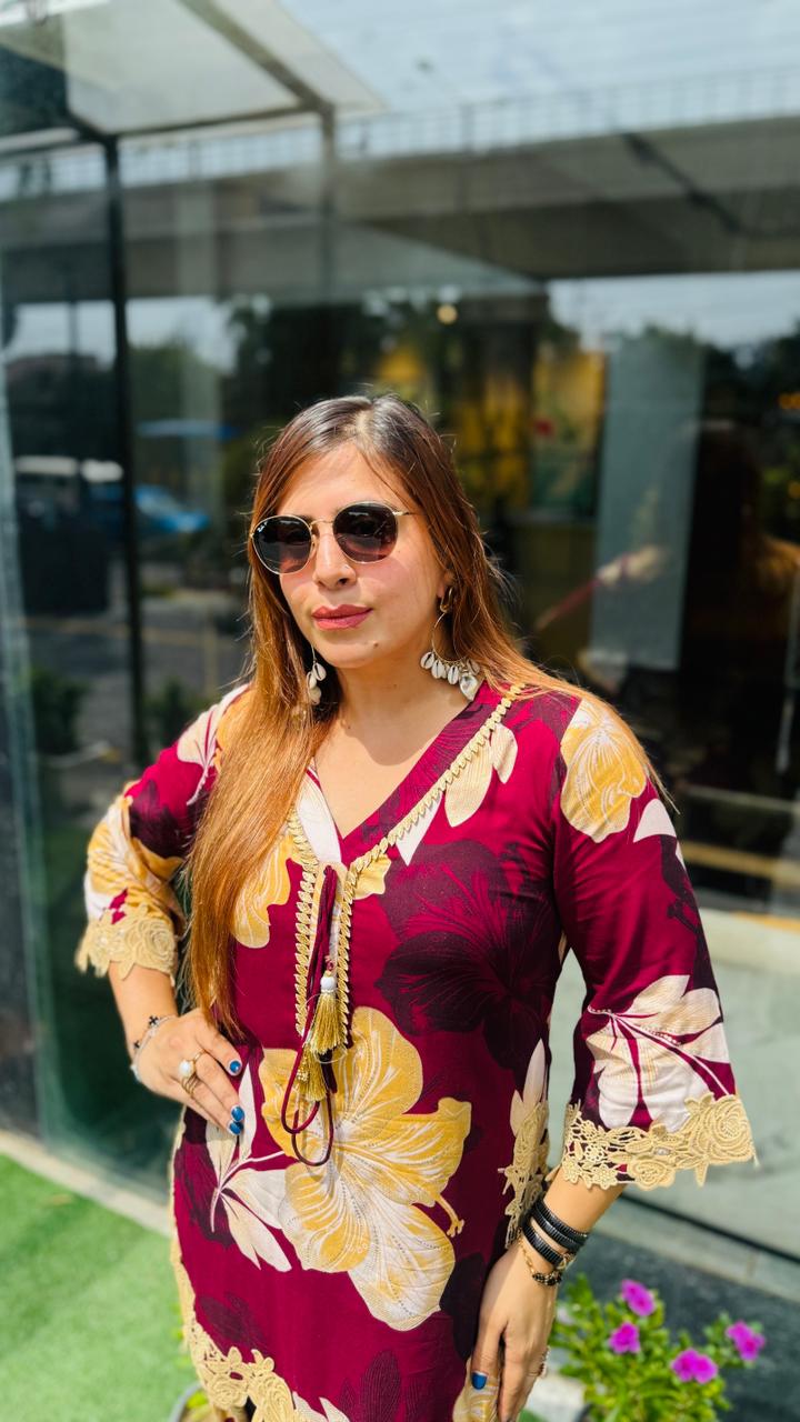 Wine Farshi Co-Ord