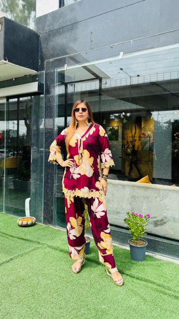 Wine Farshi Co-Ord