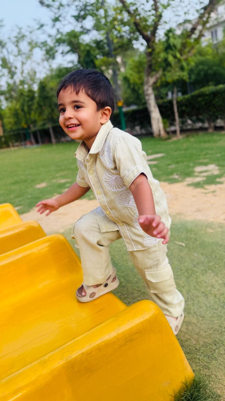 Pistachio Linen Toddler Co-Ord