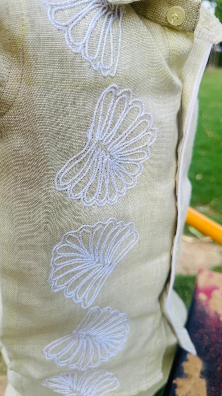 Pistachio Linen Toddler Co-Ord