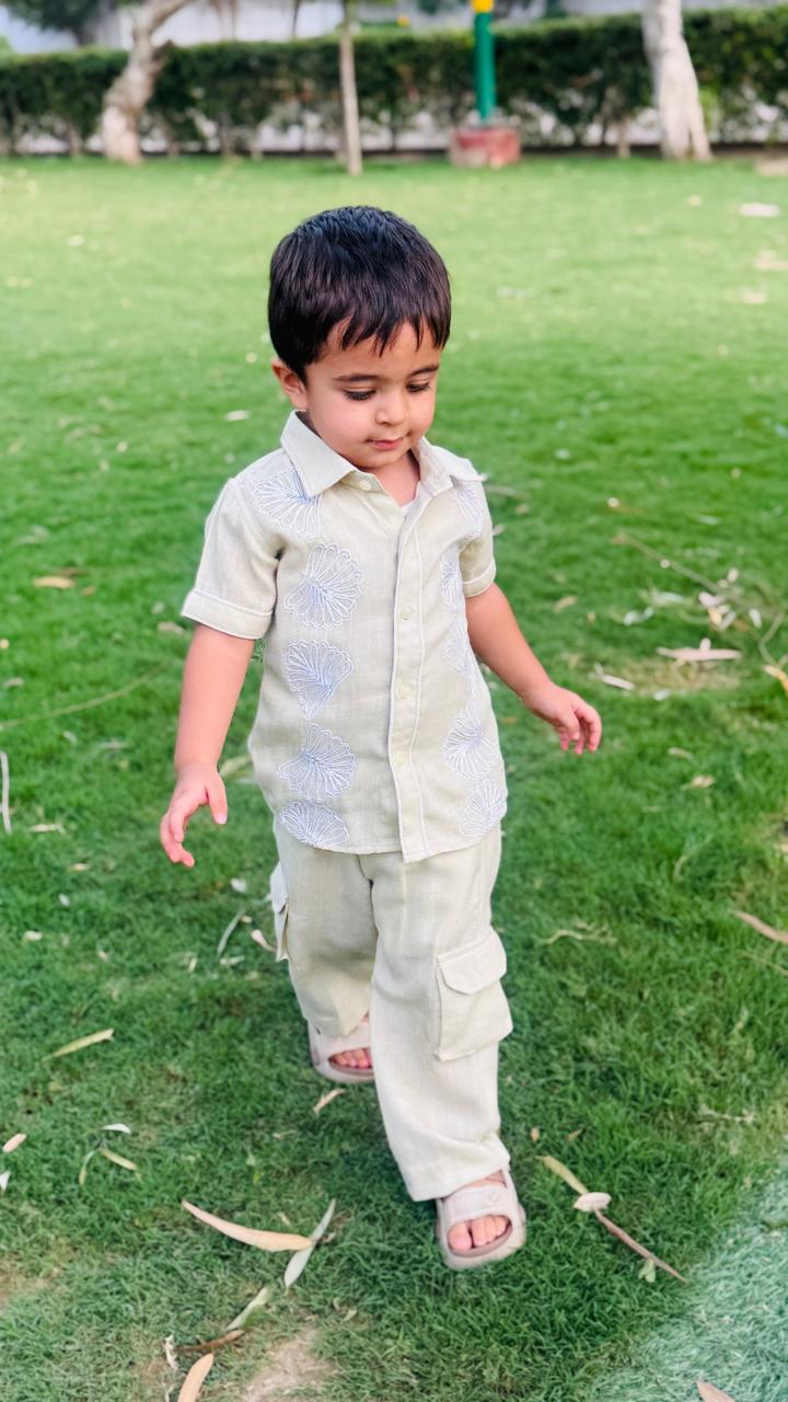 Pistachio Linen Toddler Co-Ord
