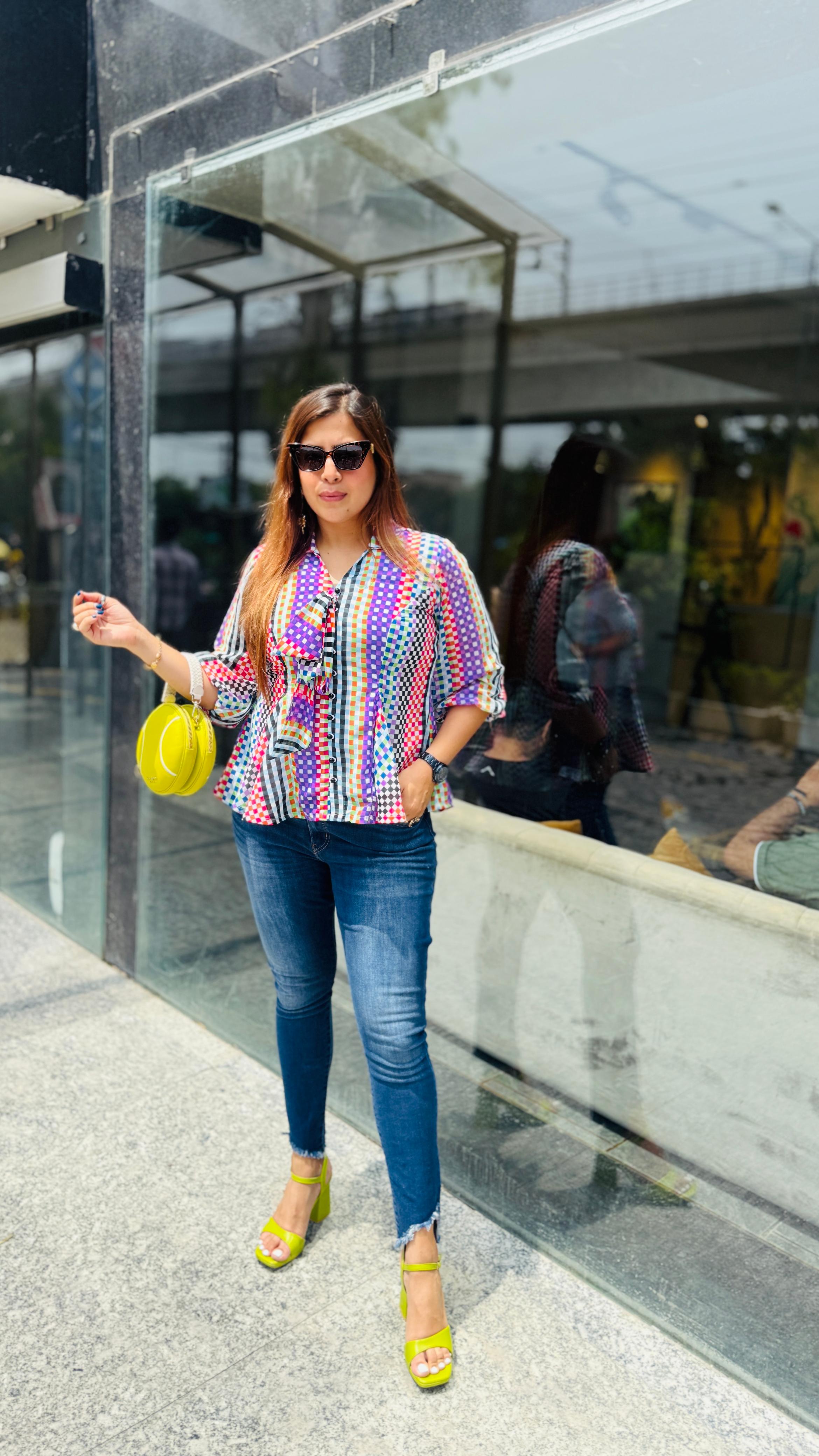 Candy Peplum Top