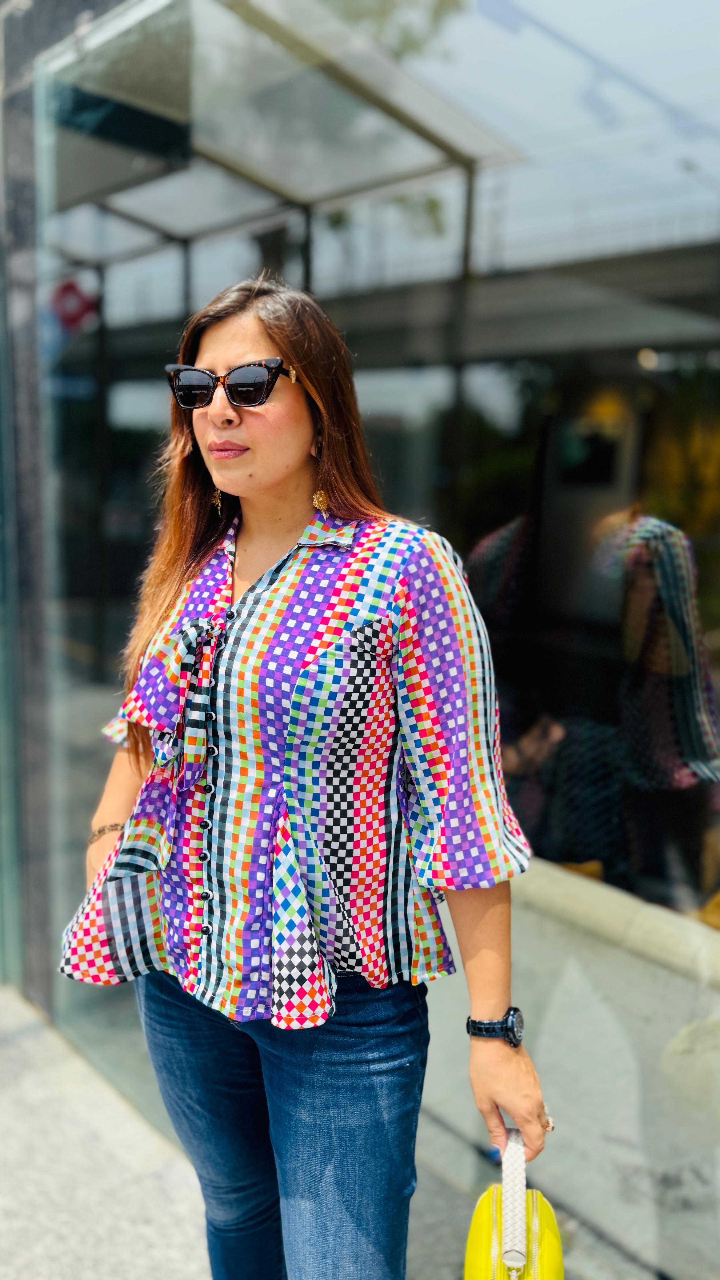 Candy Peplum Top
