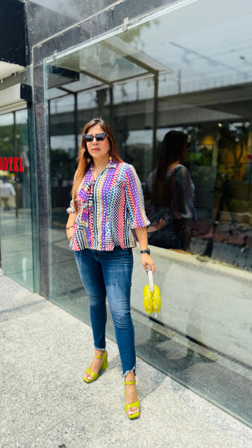 Candy Peplum Top