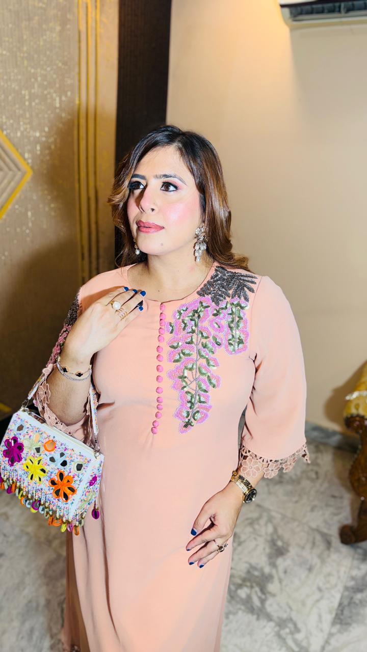 Peach Rakhi Suit