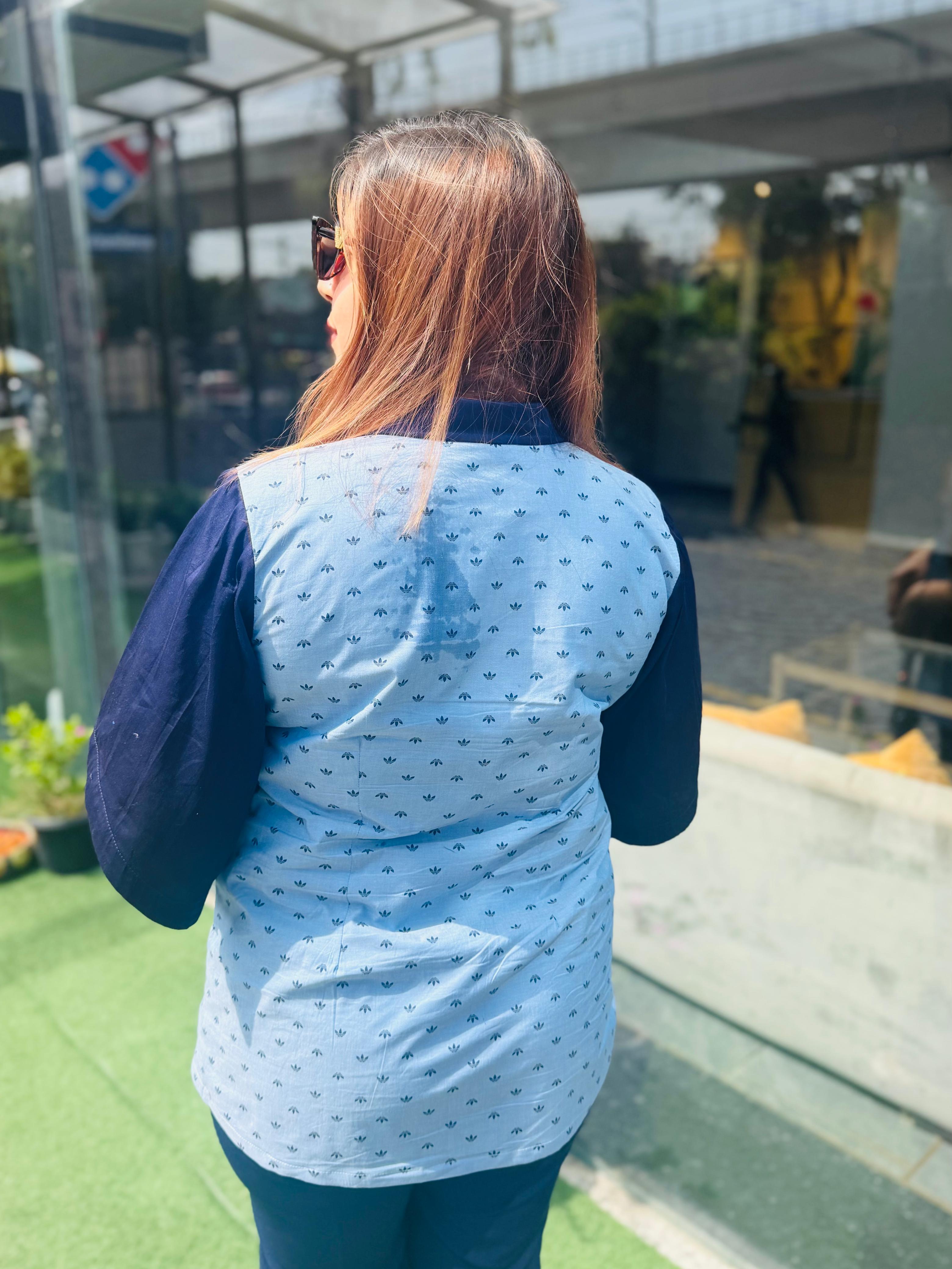 Bleed Blue Cotton Shirt