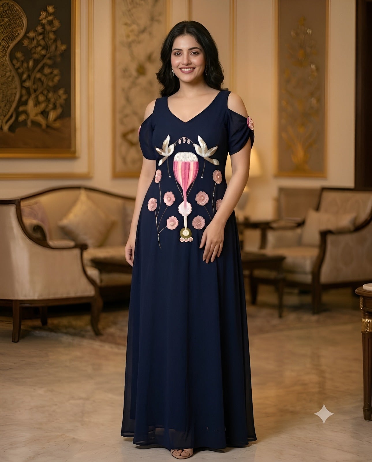 Hot Hair Maxi Dress