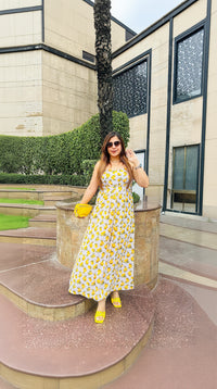 Lemon-Cello Lilac Maxi Dress