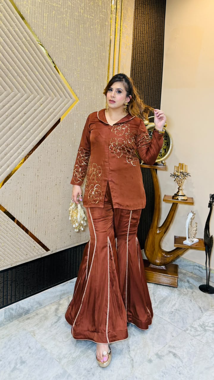 Silky Coffee Garara Co-Ord