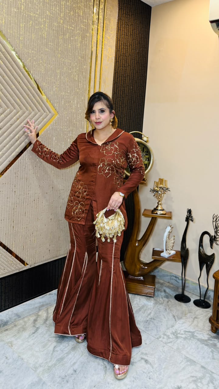 Silky Coffee Garara Co-Ord