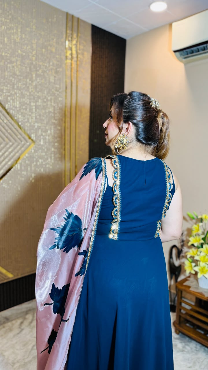 Peacock Rakhi Anarkali