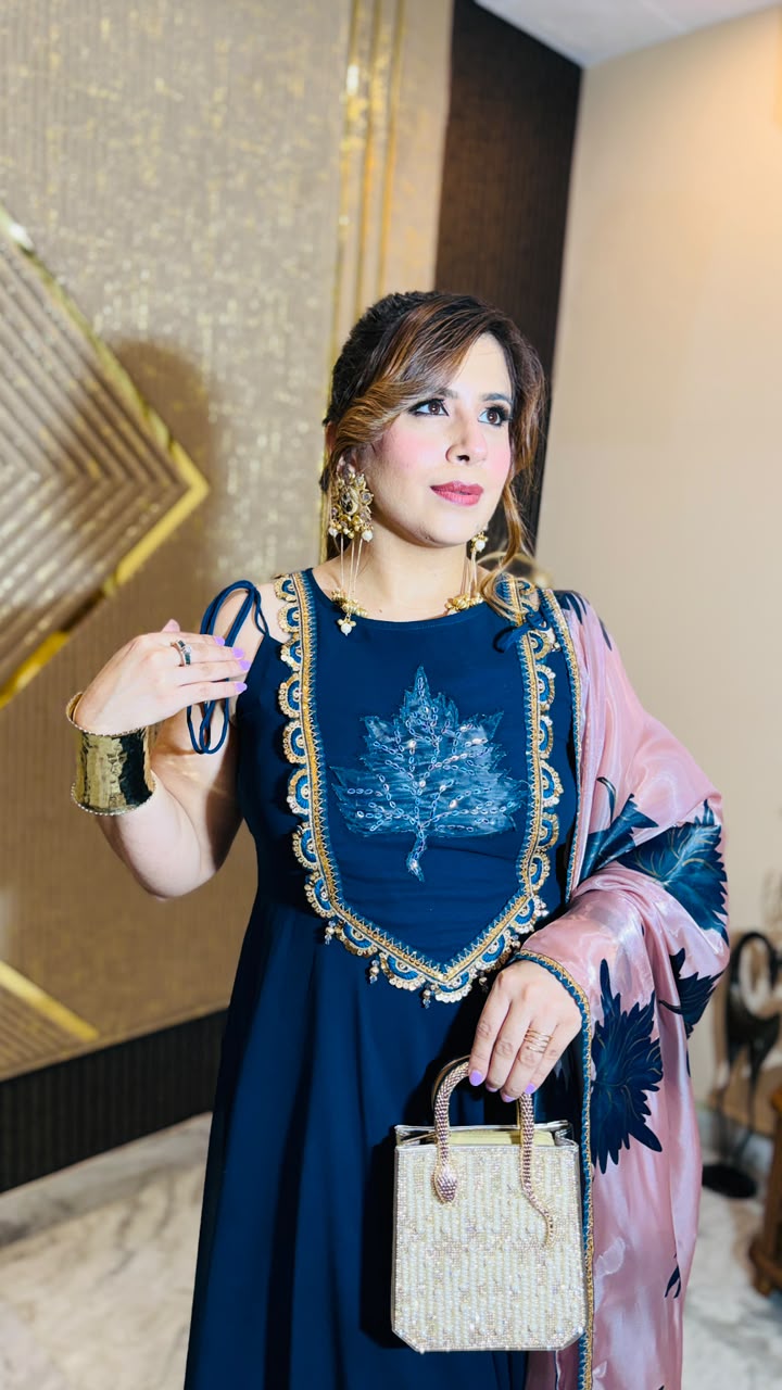Peacock Rakhi Anarkali