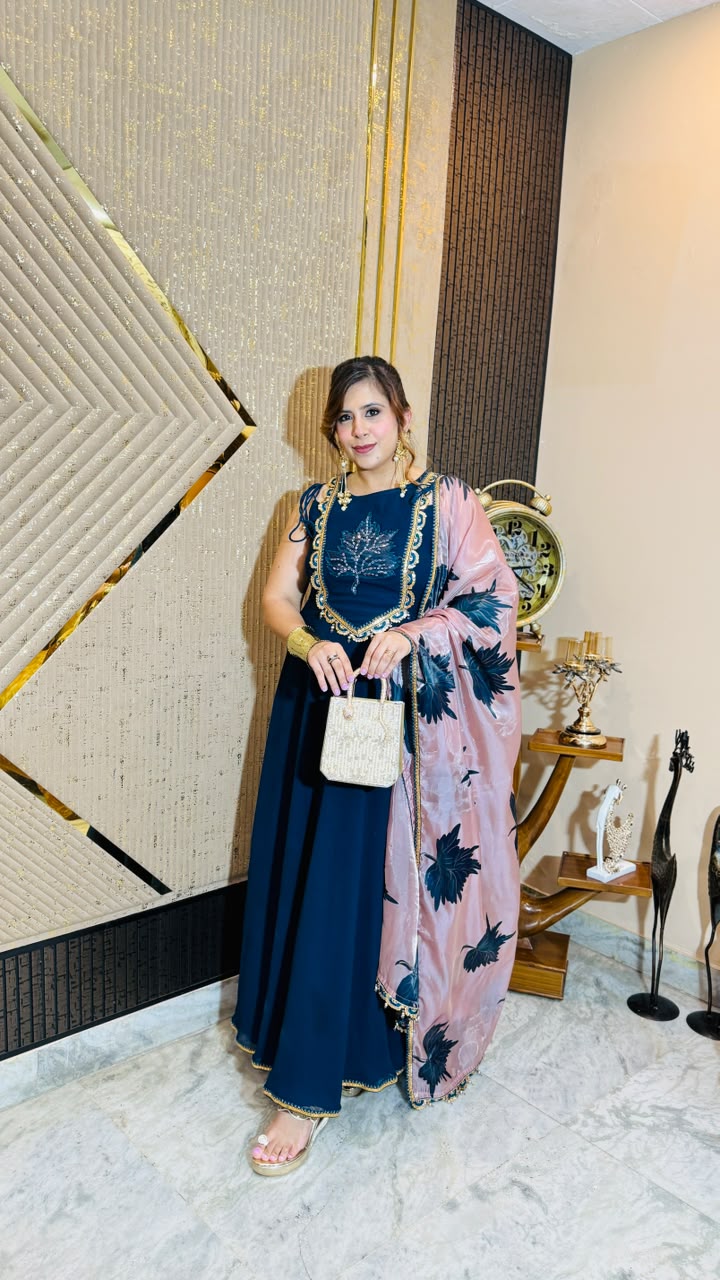 Peacock Rakhi Anarkali