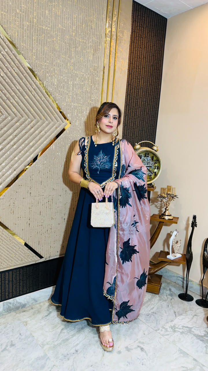 Peacock Rakhi Anarkali